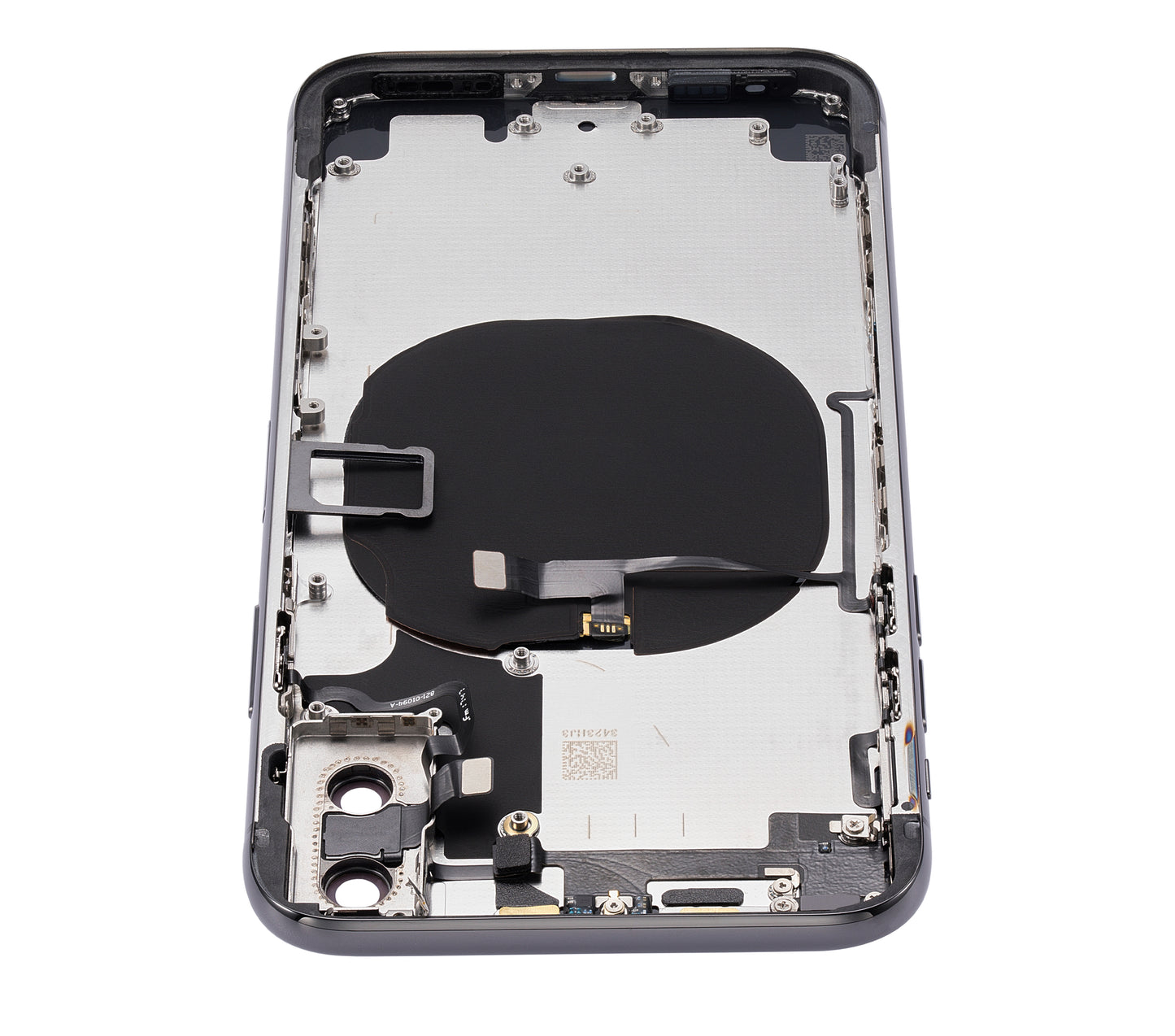 Back Housing W/ Small Components Pre-Installed For iPhone X (No Logo) (Aftermarket Plus) (Space Gray)