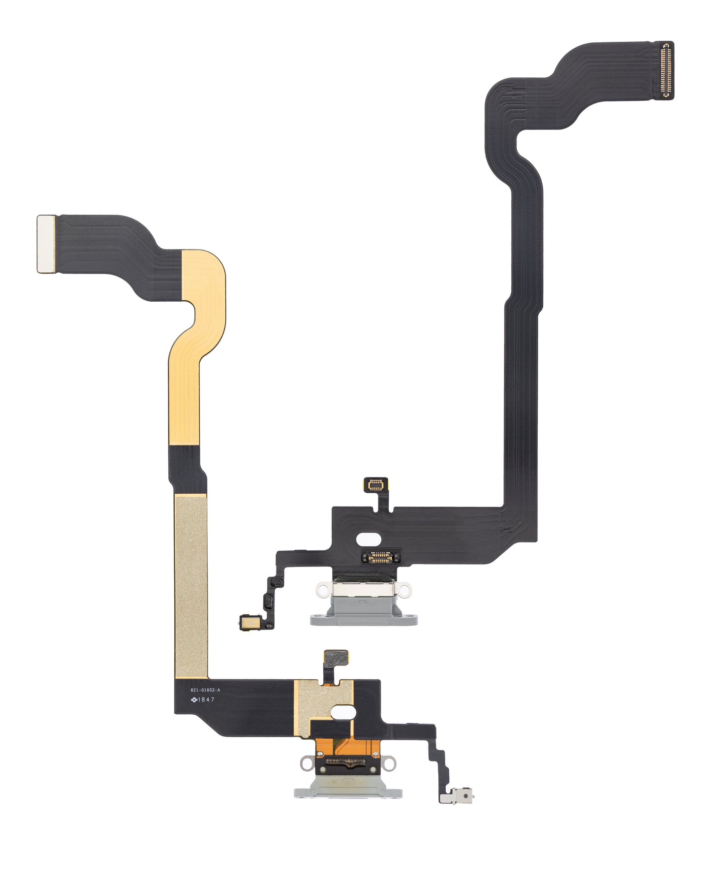Charging Port Flex Cable For iPhone X (Premium) (Silver)