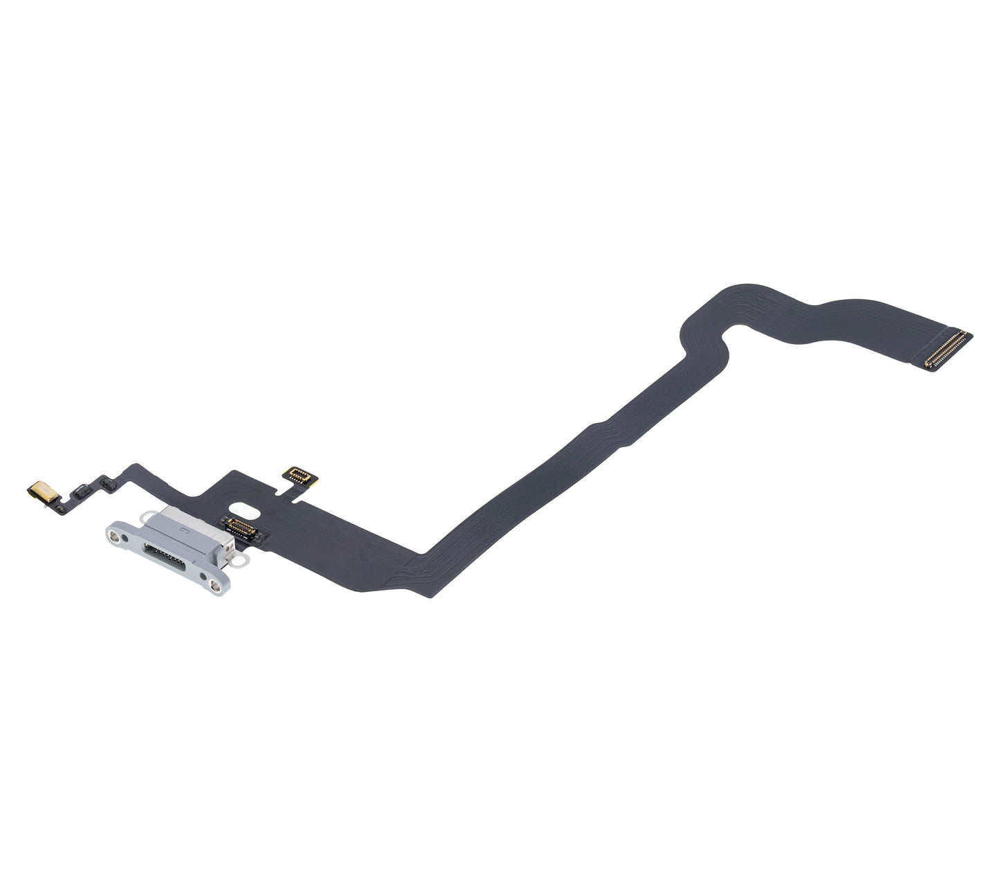 Charging Port Flex Cable For iPhone X (Premium) (Silver)