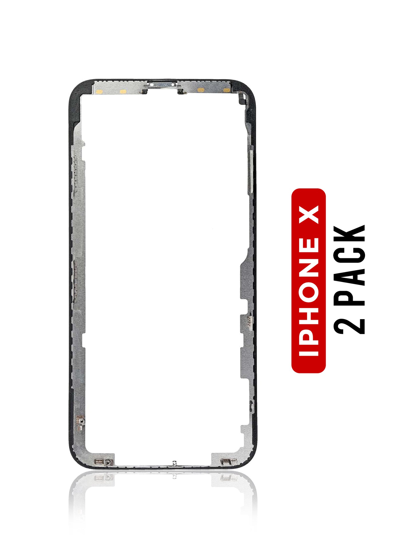 Frame Only With Glue For iPhone X (2 Pack)