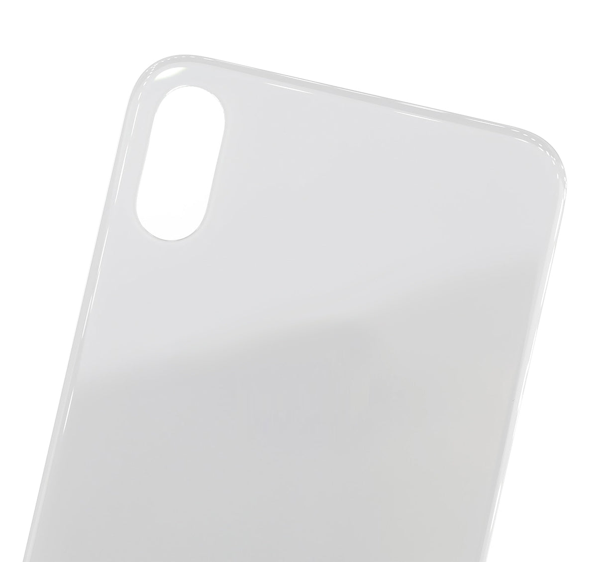 Back Cover Glass For iPhone X (No Logo) (Silver)