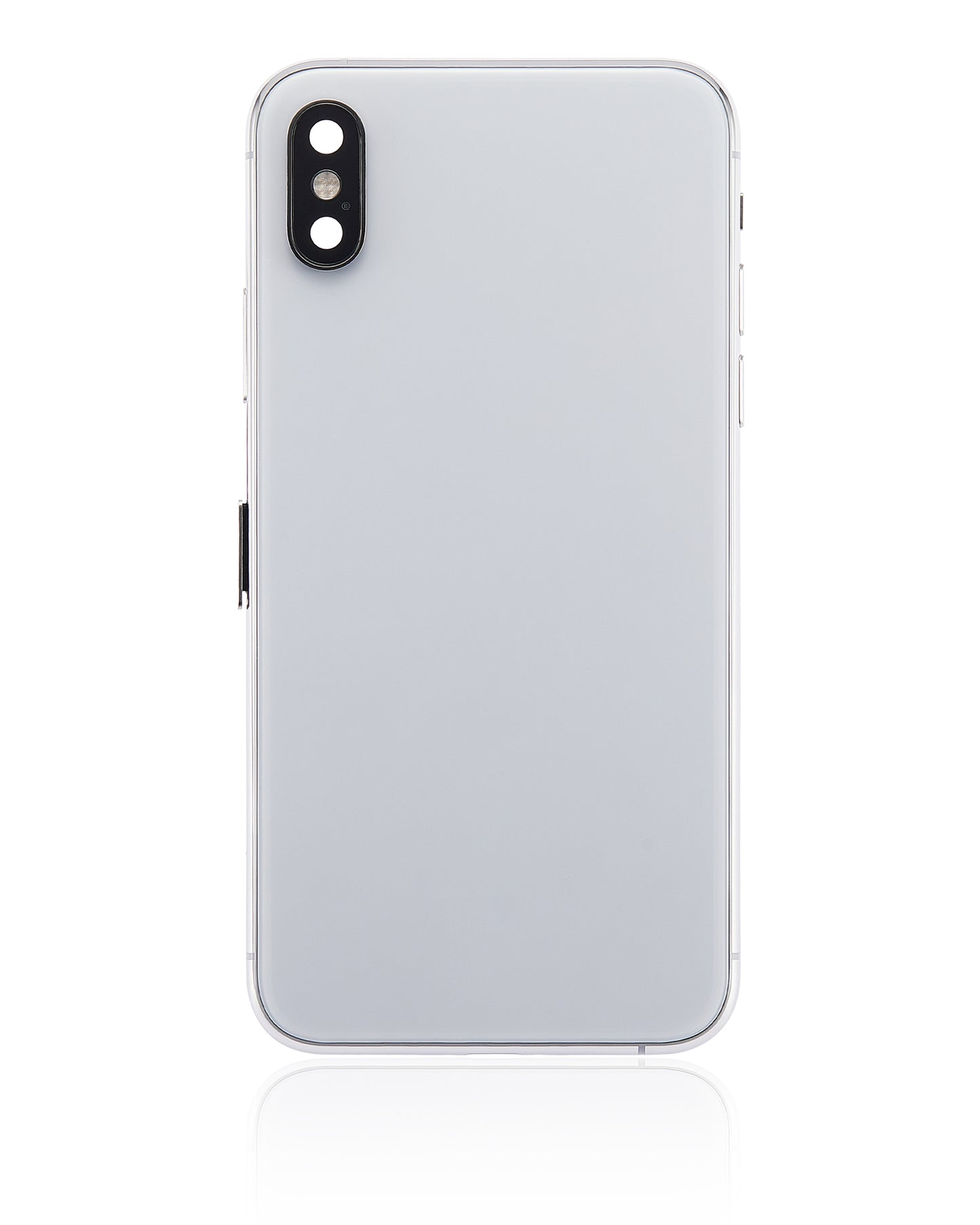 Back Housing W/ Small Components Pre-Installed For iPhone XS (No Logo) (Aftermarket Plus) (Silver)