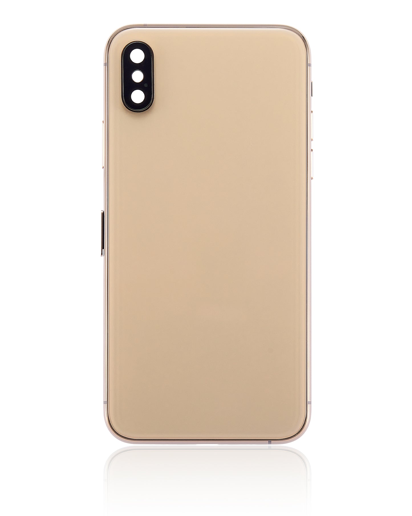 Back Housing W/ Small Components Pre-Installed For iPhone XS (No Logo) (Aftermarket Plus) (Gold)