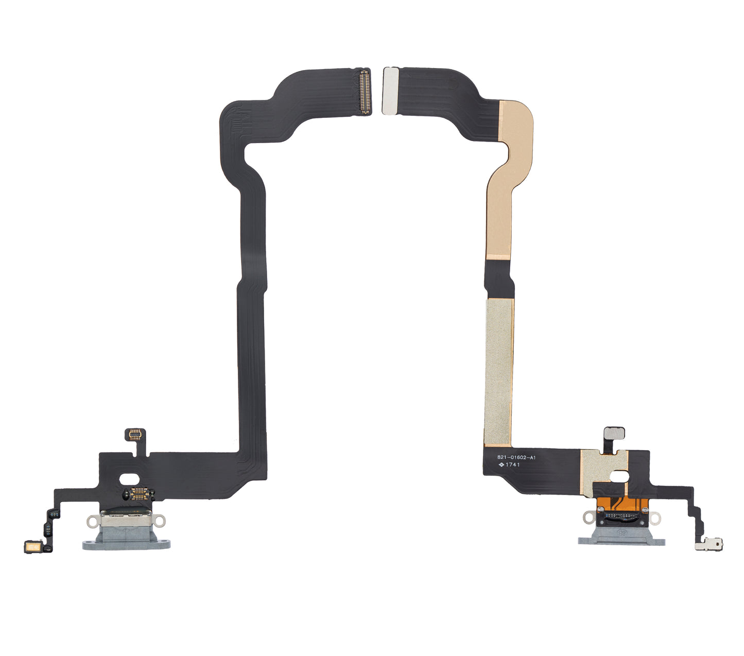 Charging Port Flex Cable For iPhone X (Aftermarket) (Silver)