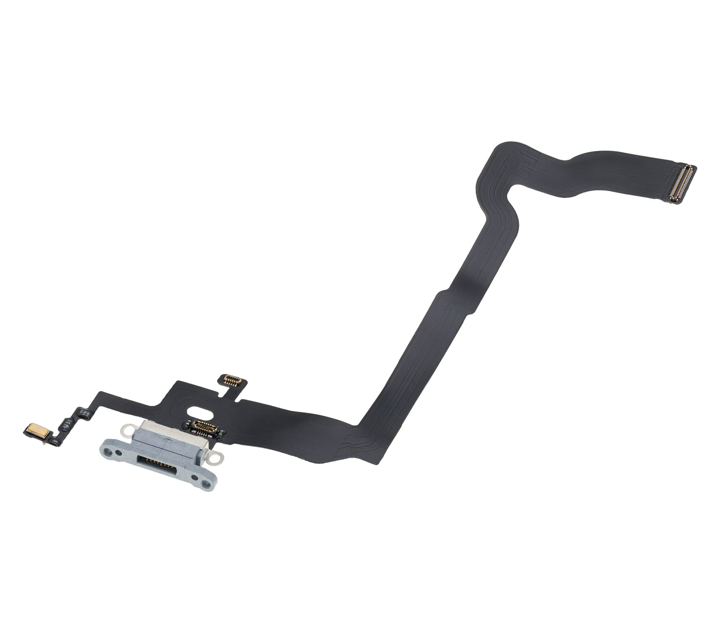 Charging Port Flex Cable For iPhone X (Aftermarket) (Silver)
