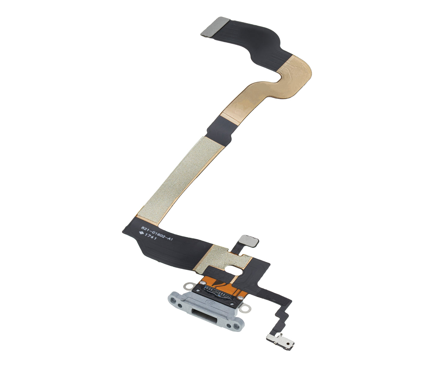 Charging Port Flex Cable For iPhone X (Aftermarket) (Silver)