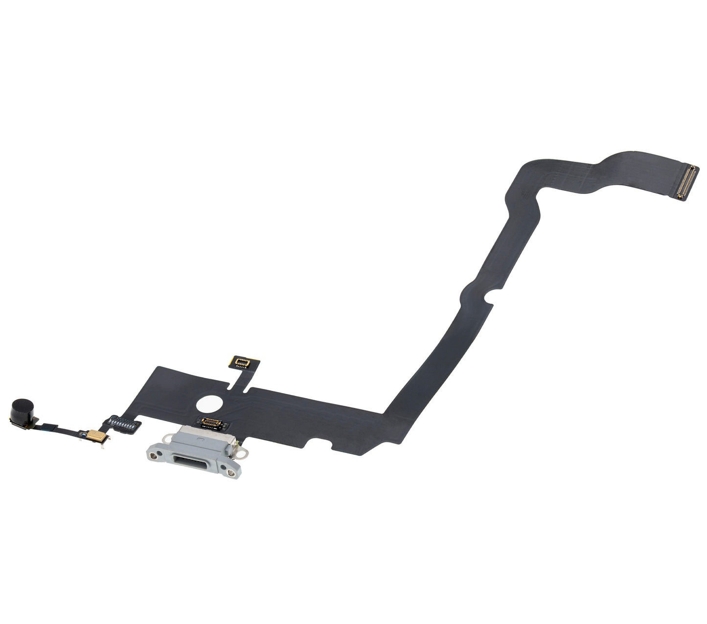 Charging Port Flex Cable For iPhone XS Max (Premium) (Silver)