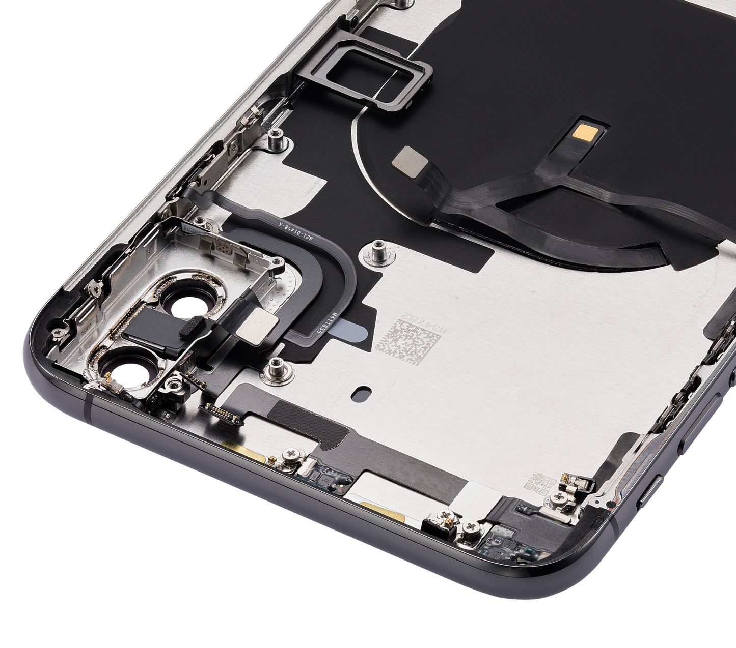 Back Housing W/ Small Components Pre-Installed For iPhone XS Max (No Logo) (Aftermarket Plus) (Space Gray)