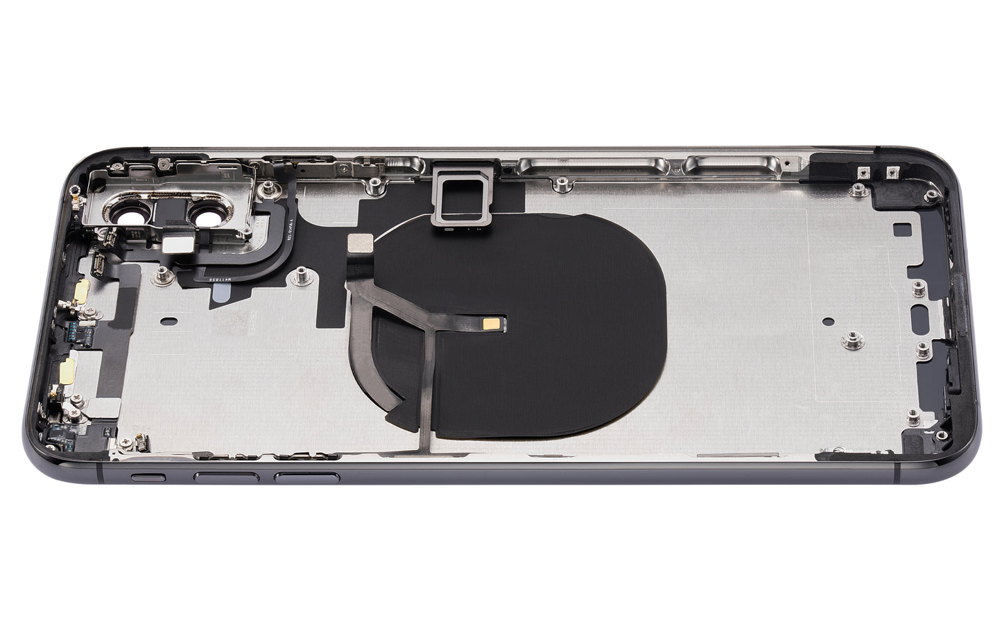 Back Housing W/ Small Components Pre-Installed For iPhone XS Max (No Logo) (Aftermarket Plus) (Space Gray)