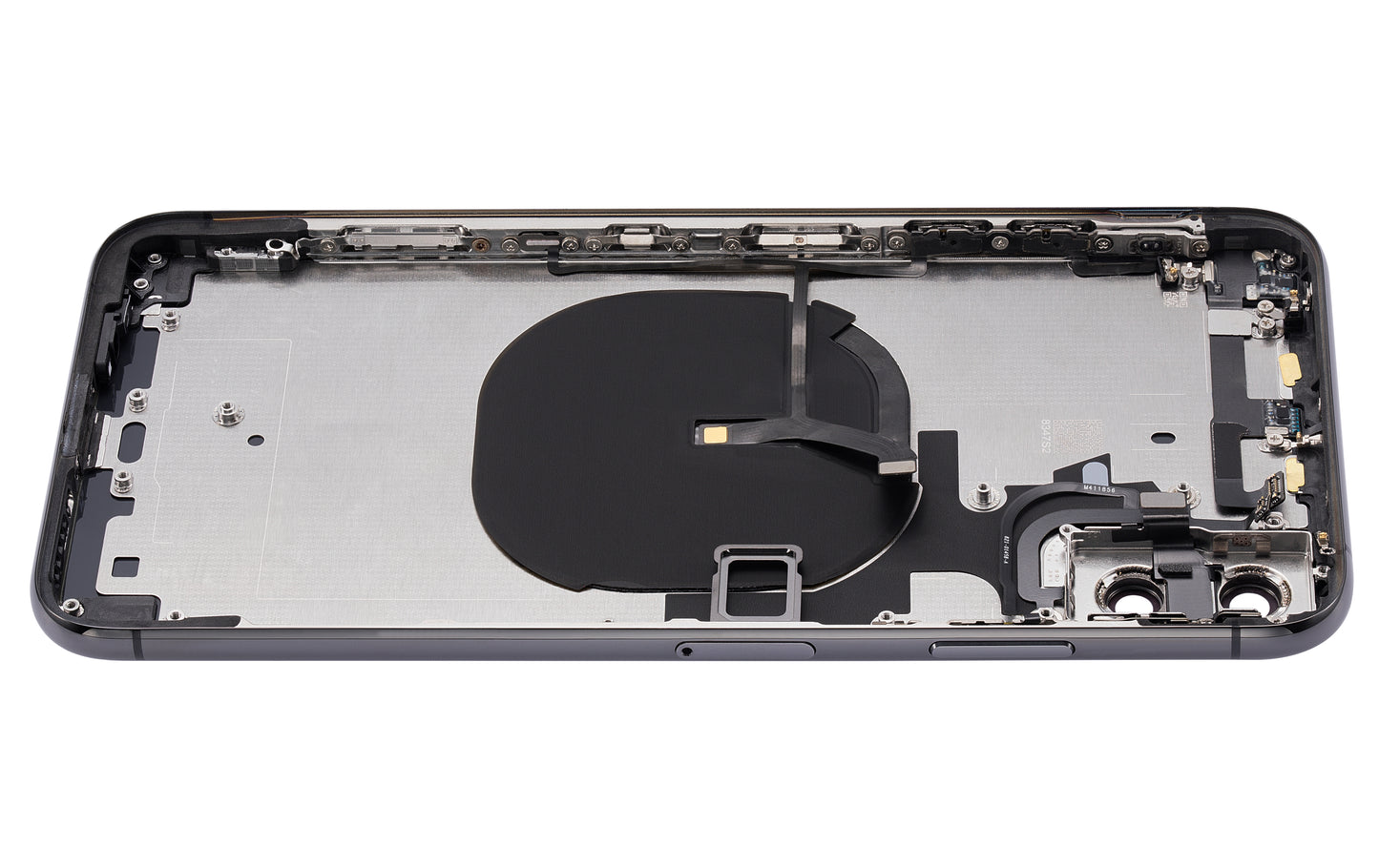 Back Housing W/ Small Components Pre-Installed For iPhone XS Max (No Logo) (Aftermarket Plus) (Space Gray)