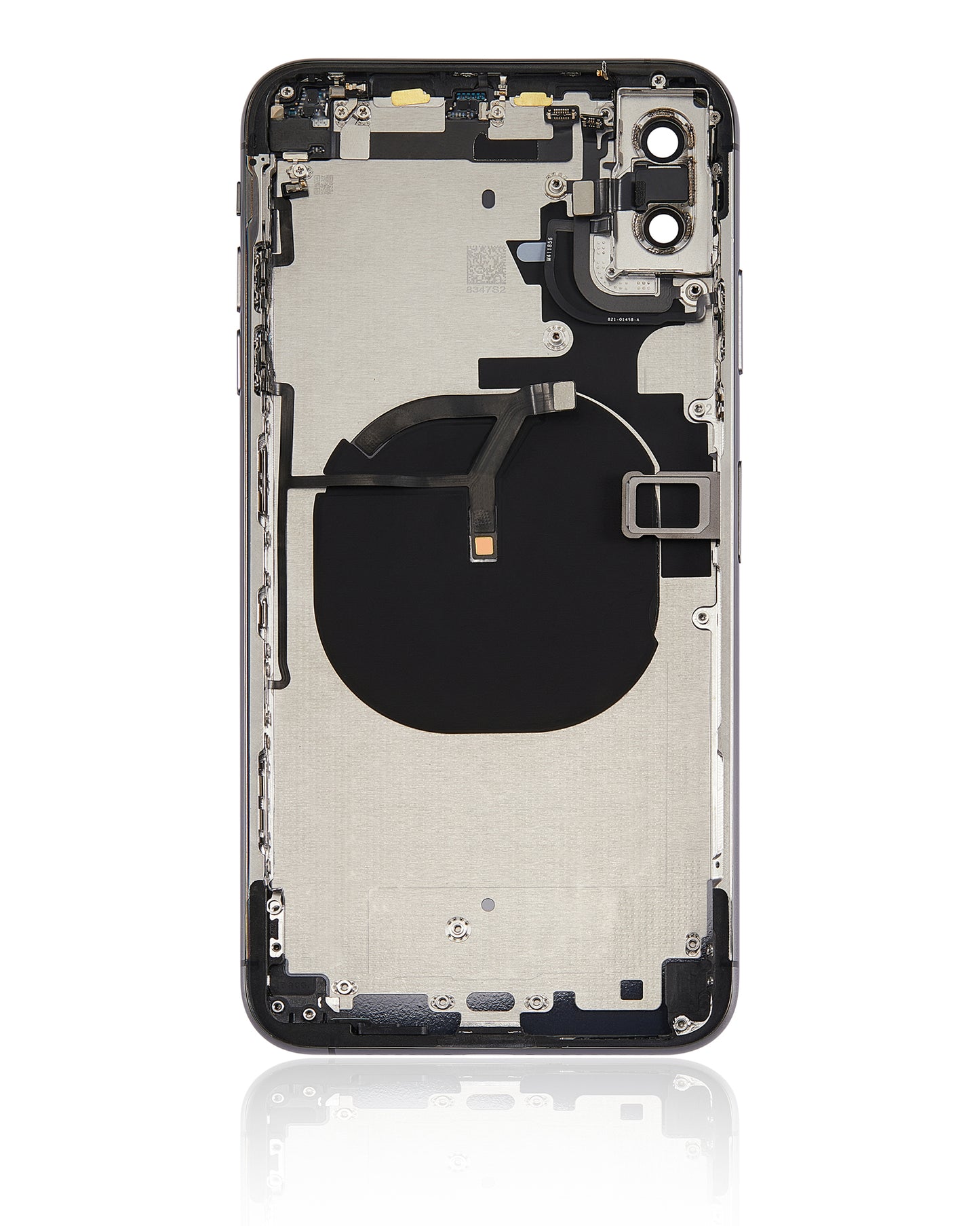 Back Housing W/ Small Components Pre-Installed For iPhone XS Max (No Logo) (Aftermarket Plus) (Space Gray)