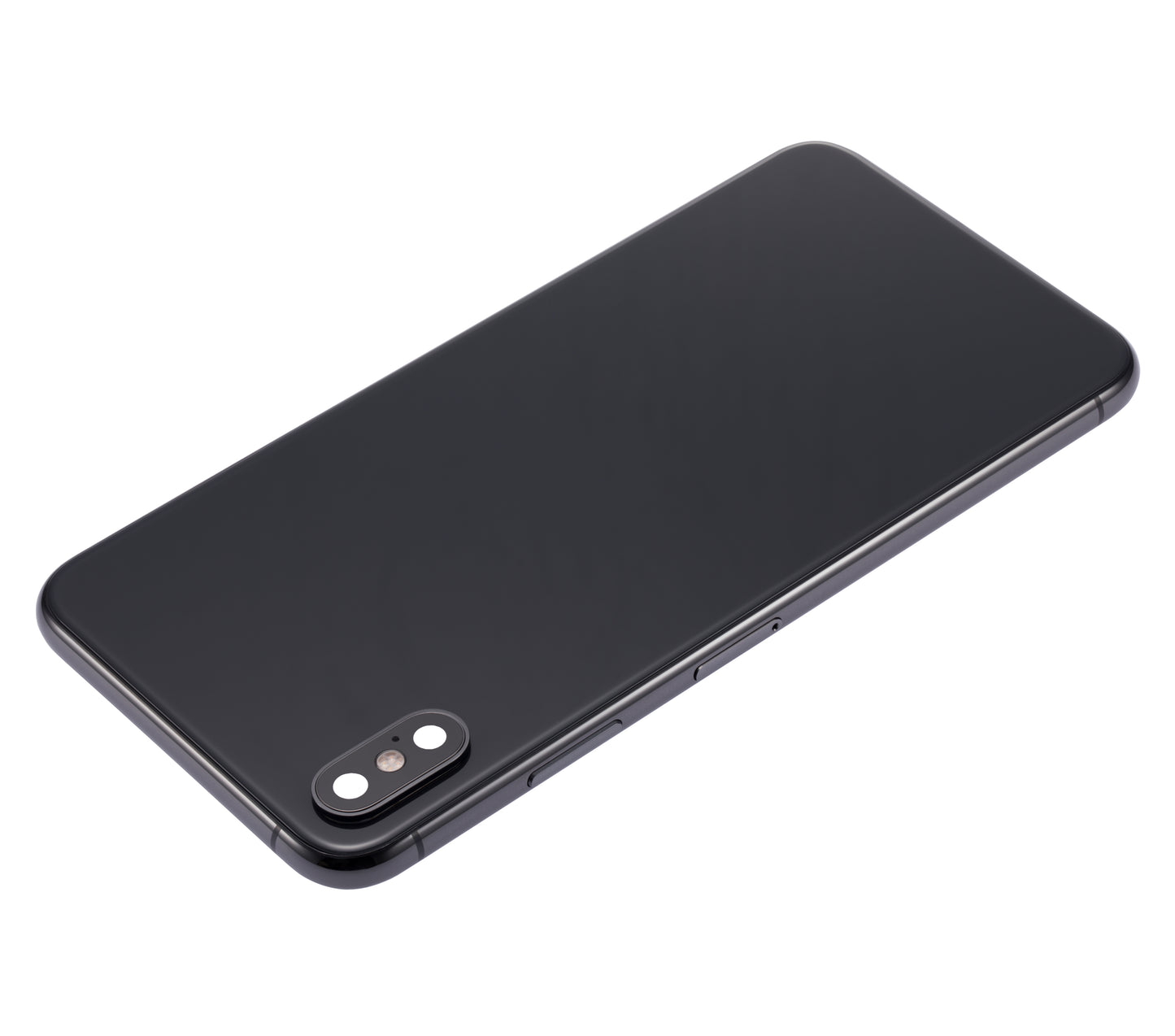 Back Housing W/ Small Components Pre-Installed For iPhone XS Max (No Logo) (Aftermarket Plus) (Space Gray)