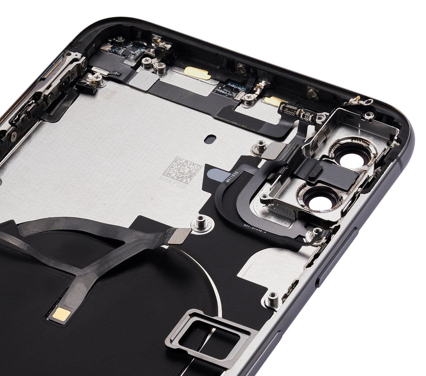 Back Housing W/ Small Components Pre-Installed For iPhone XS Max (No Logo) (Aftermarket Plus) (Space Gray)