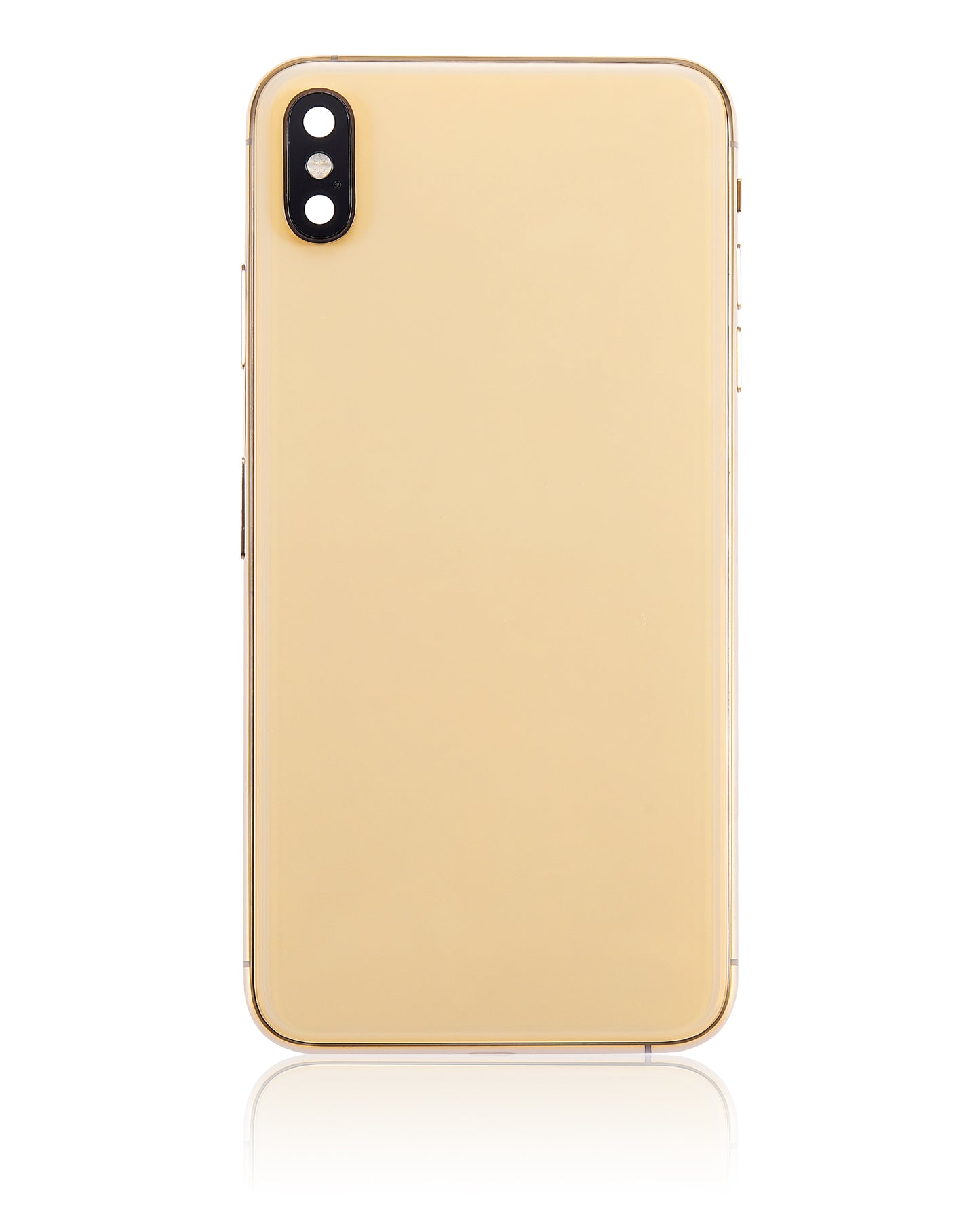 Back Housing W/ Small Components Pre-Installed For iPhone XS Max (No Logo) (Aftermarket Plus) (Gold)