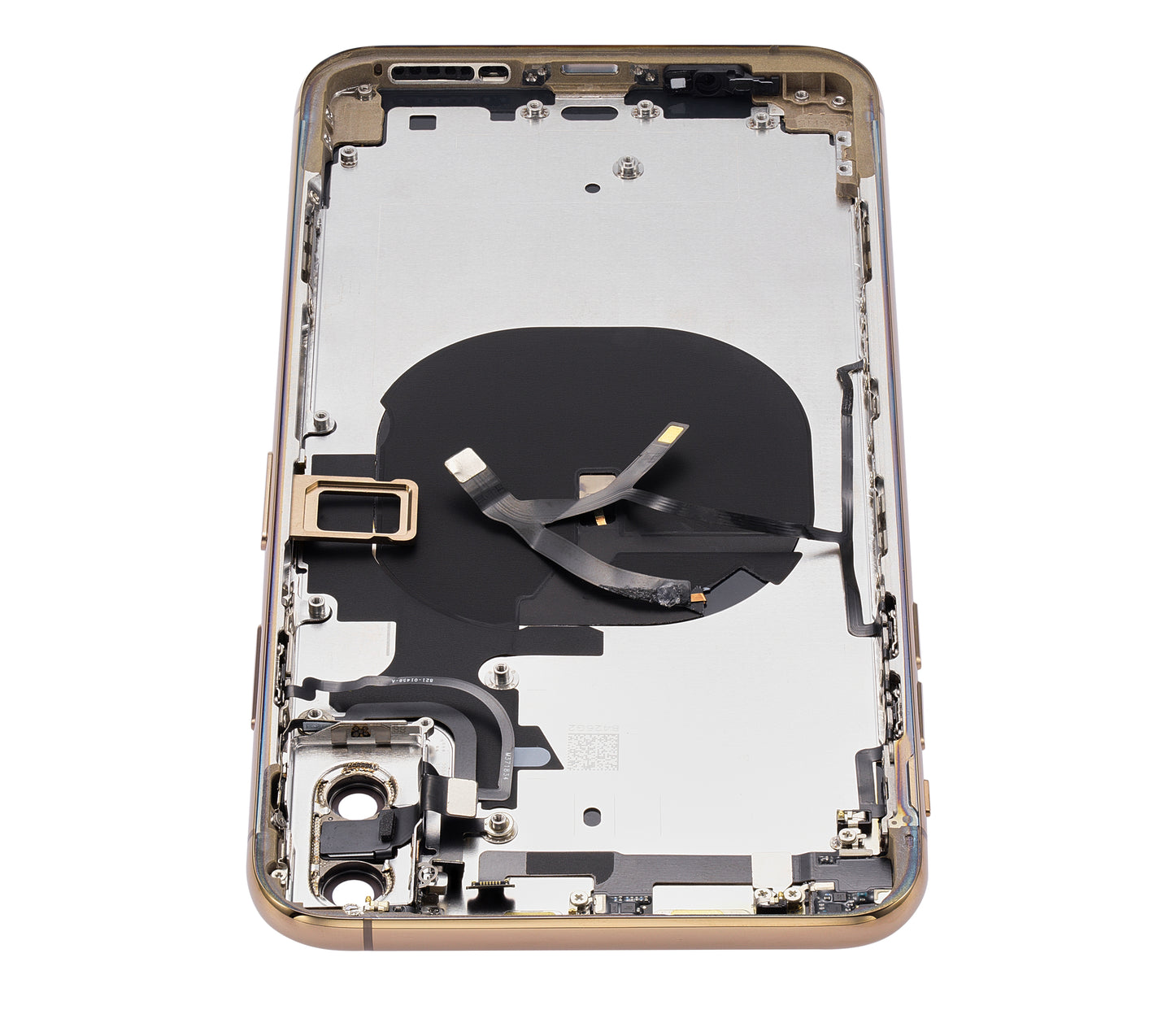 Back Housing W/ Small Components Pre-Installed For iPhone XS Max (No Logo) (Aftermarket Plus) (Gold)