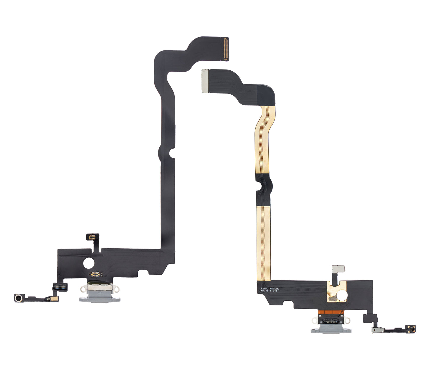 Charging Port Flex Cable For iPhone XS Max (Aftermarket) (Silver)