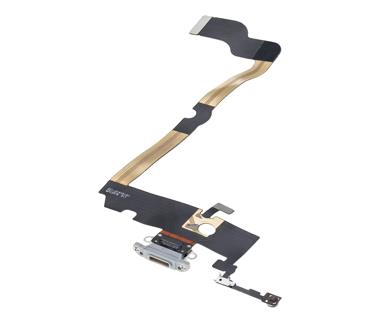 Charging Port Flex Cable For iPhone XS Max (Aftermarket) (Silver)