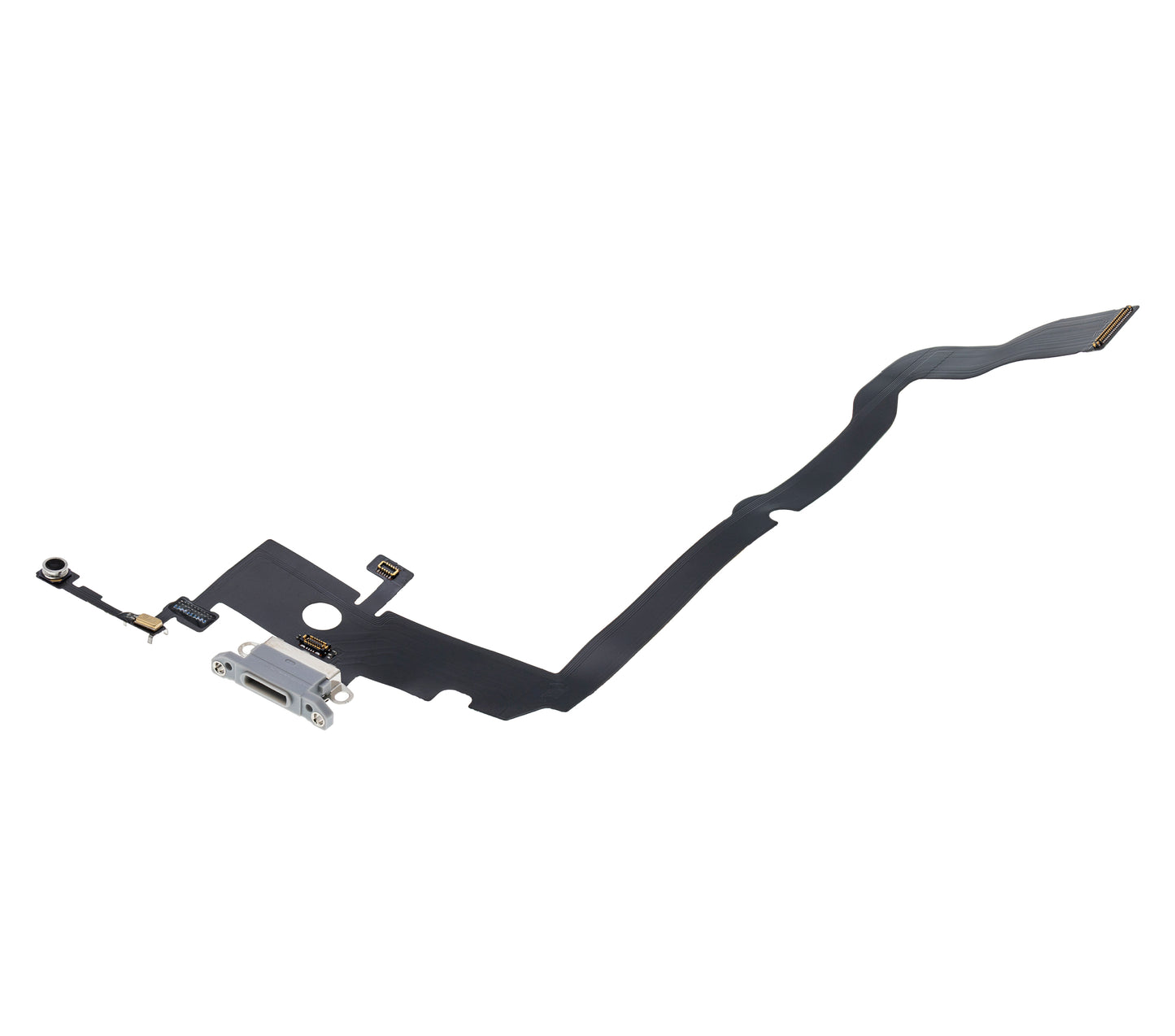 Charging Port Flex Cable For iPhone XS Max (Aftermarket) (Silver)