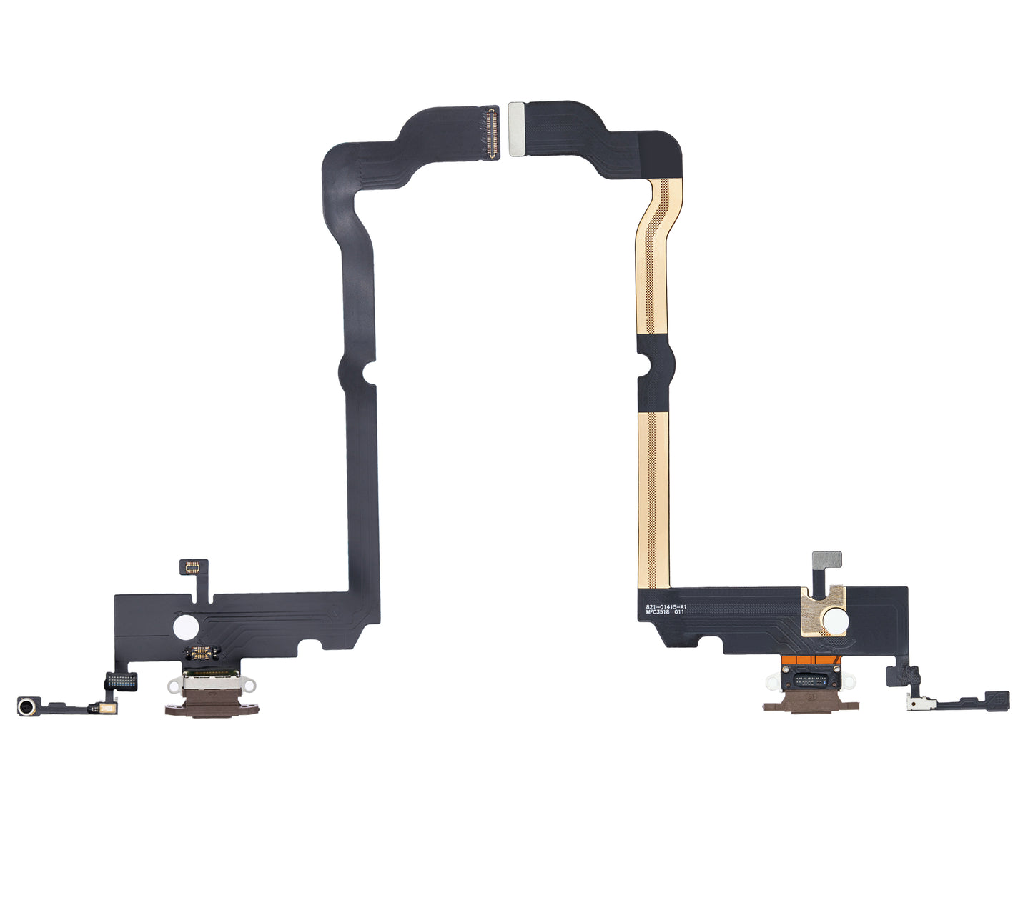 Charging Port Flex Cable For iPhone XS Max (Aftermarket) (Gold)