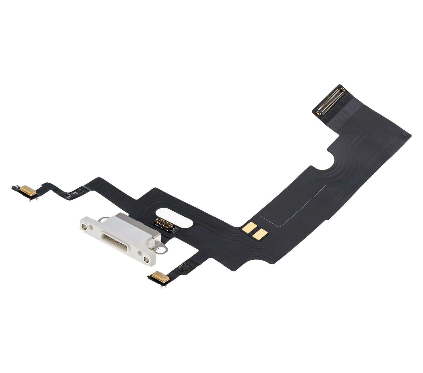Charging Port Flex Cable For iPhone XR (Premium) (White)