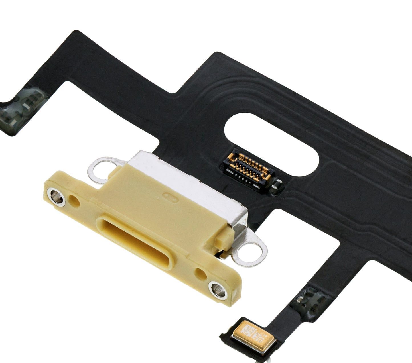 Charging Port Flex Cable For iPhone XR (Premium) (Yellow)