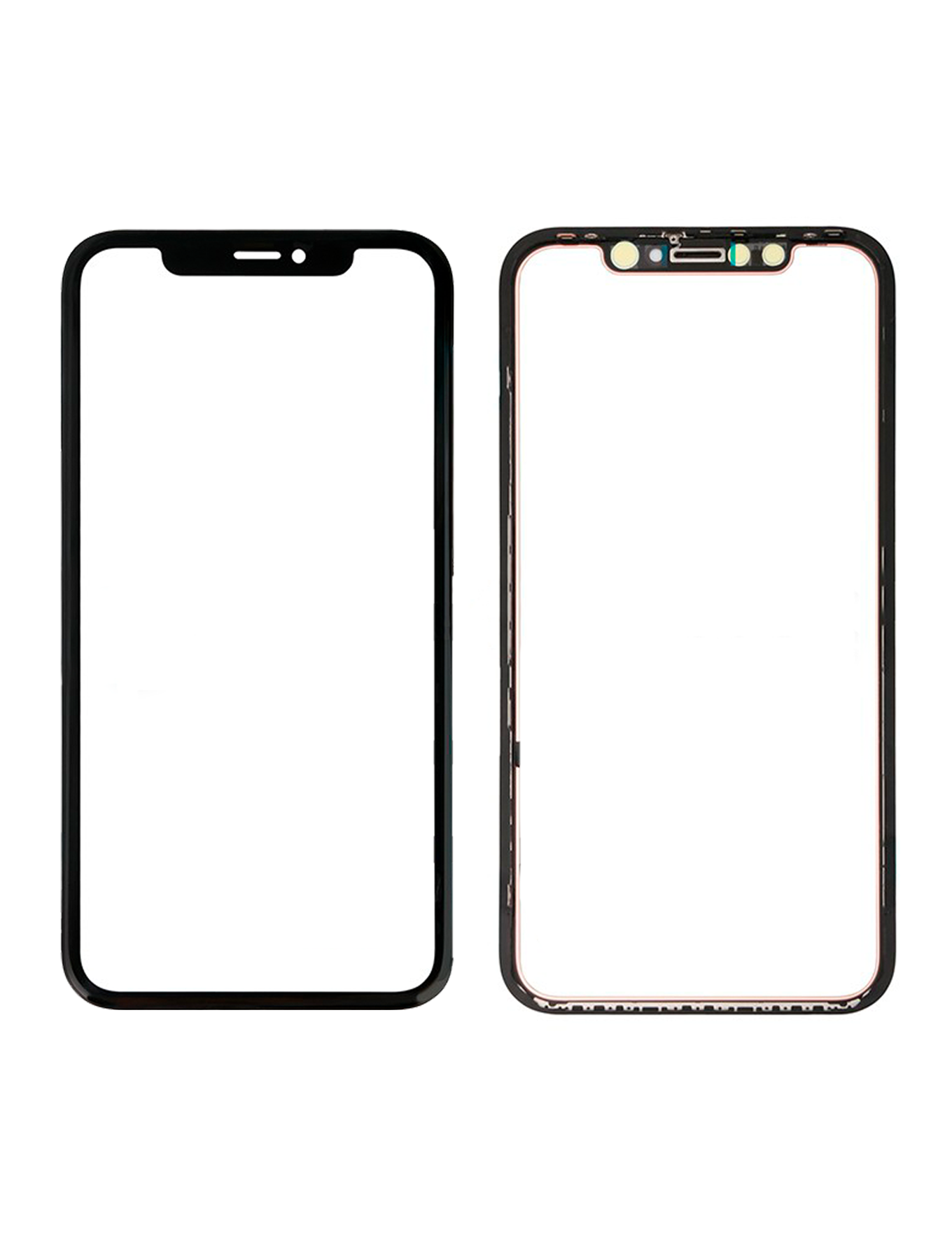 Glass With Frame Pre-Installed For iPhone XR (Premium Quality / 2 in 1) (1 Pack)