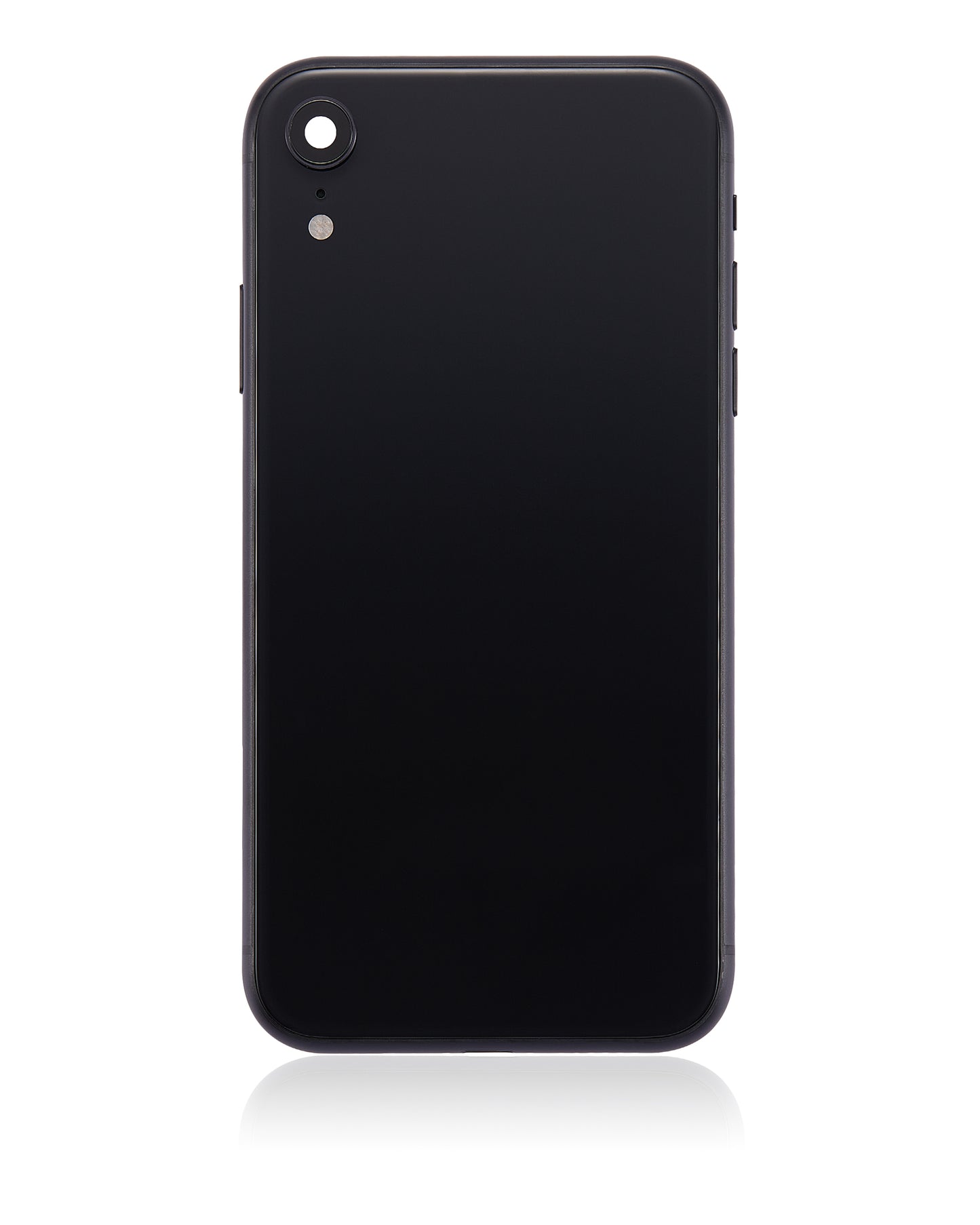 Back Housing W/ Small Components Pre-Installed For iPhone XR (No Logo) (Aftermarket Plus) (Space Gray)