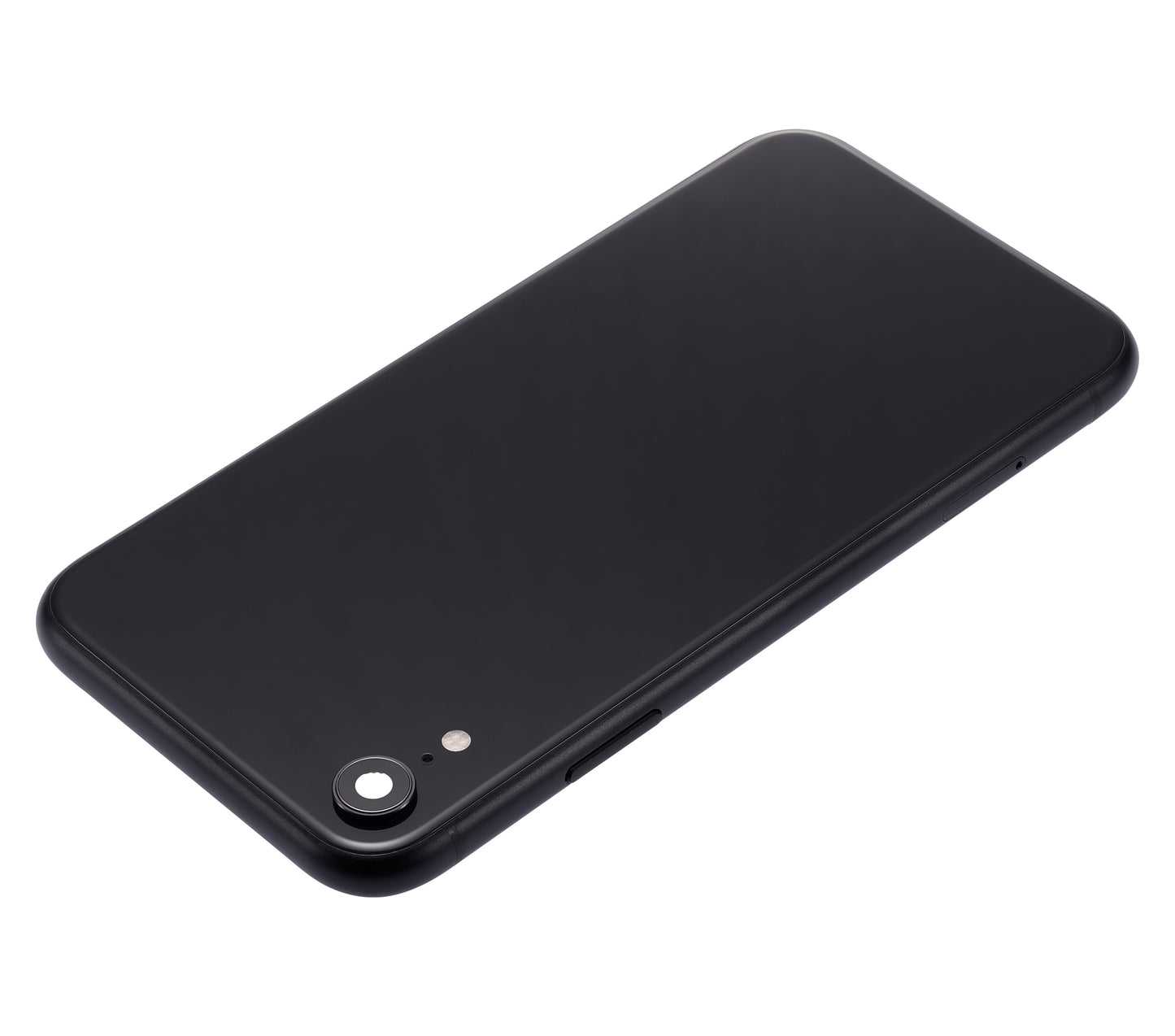 Back Housing W/ Small Components Pre-Installed For iPhone XR (No Logo) (Aftermarket Plus) (Space Gray)