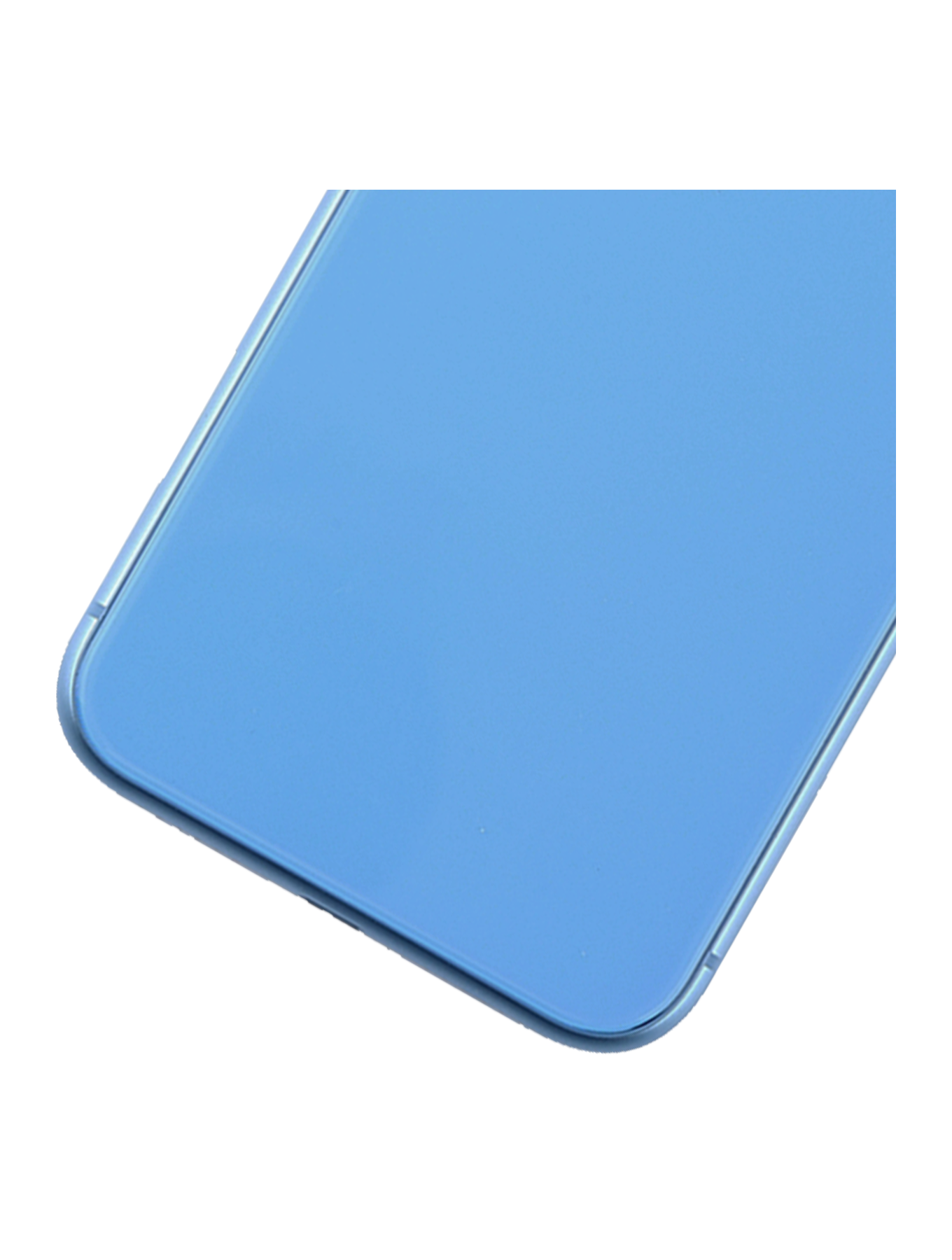 Back Housing W/ Small Components Pre-Installed For iPhone XR (No Logo) (Aftermarket Plus) (Blue)