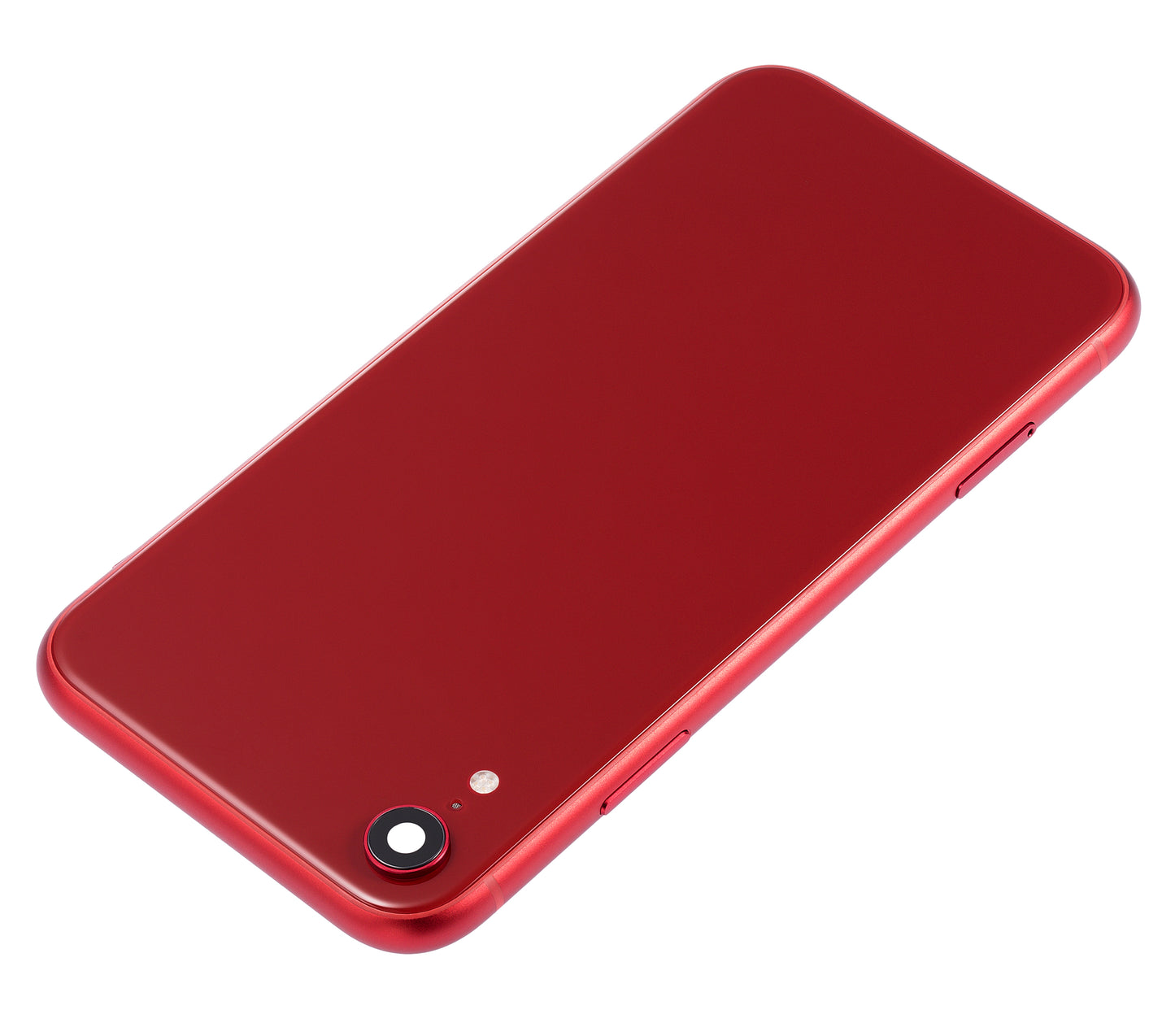 Back Housing W/ Small Components Pre-Installed For iPhone XR (No Logo) (Aftermarket Plus) (Red)