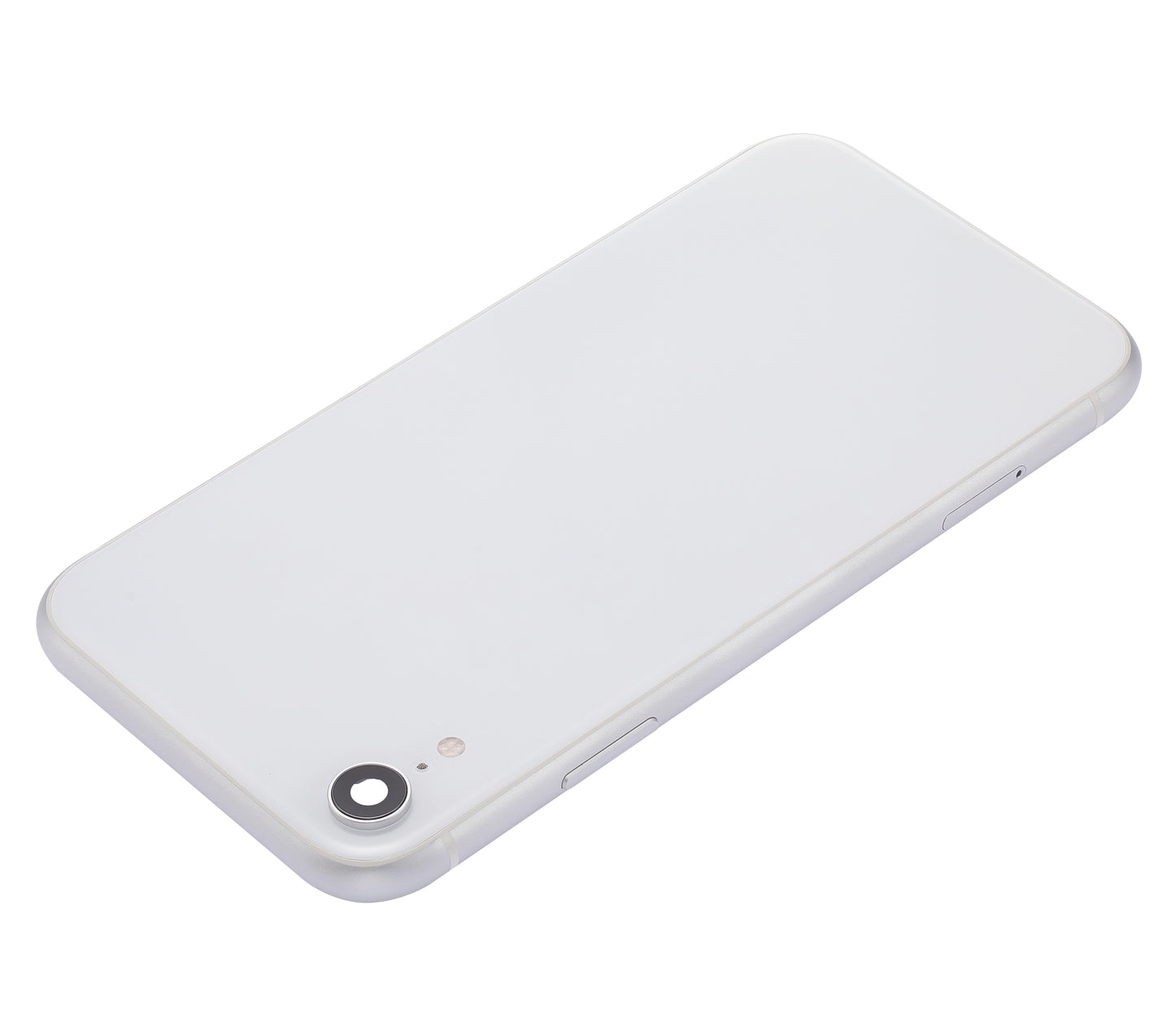 Back Housing W/ Small Components Pre-Installed For iPhone XR (No Logo) (Aftermarket Plus) (Silver)