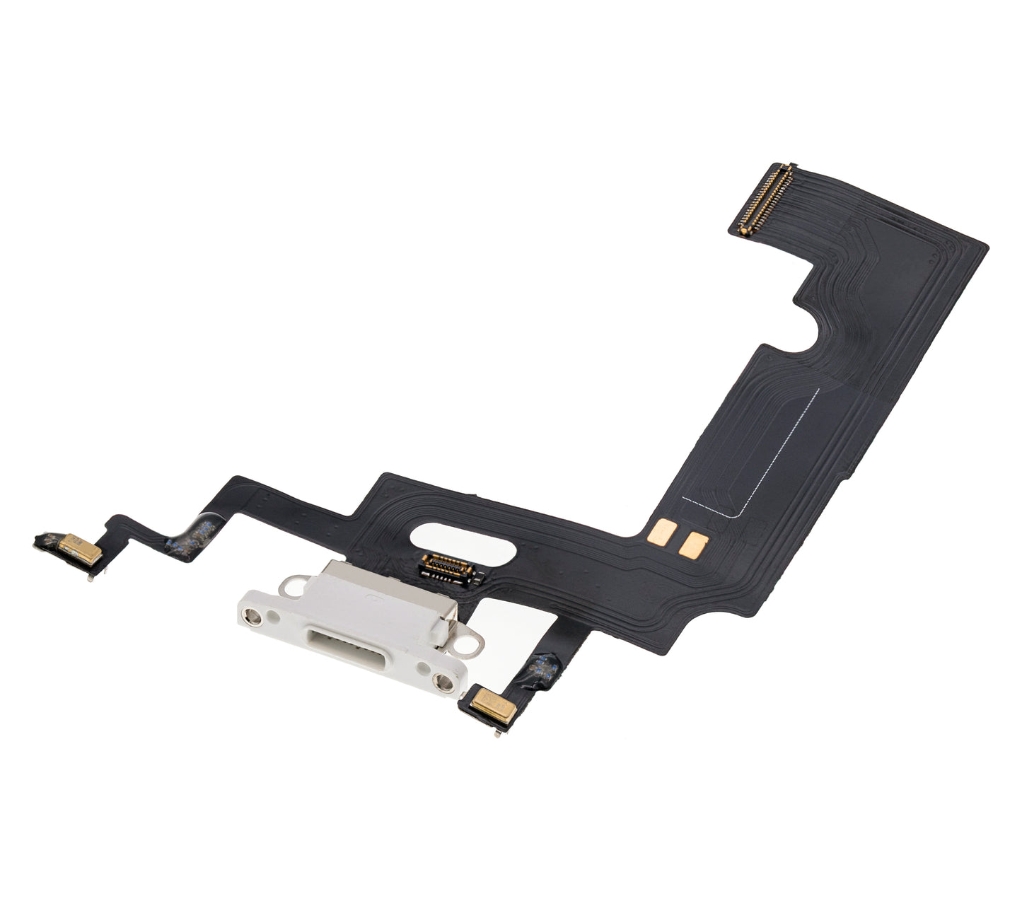 Charging Port Flex Cable For iPhone XR (Aftermarket) (White)