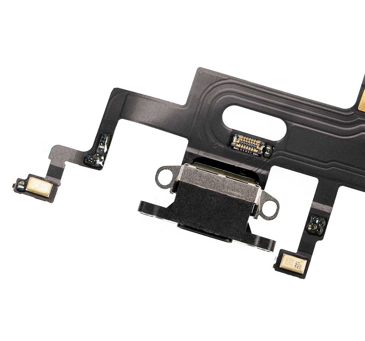 Charging Port Flex Cable For iPhone XR (Aftermarket) (Black)