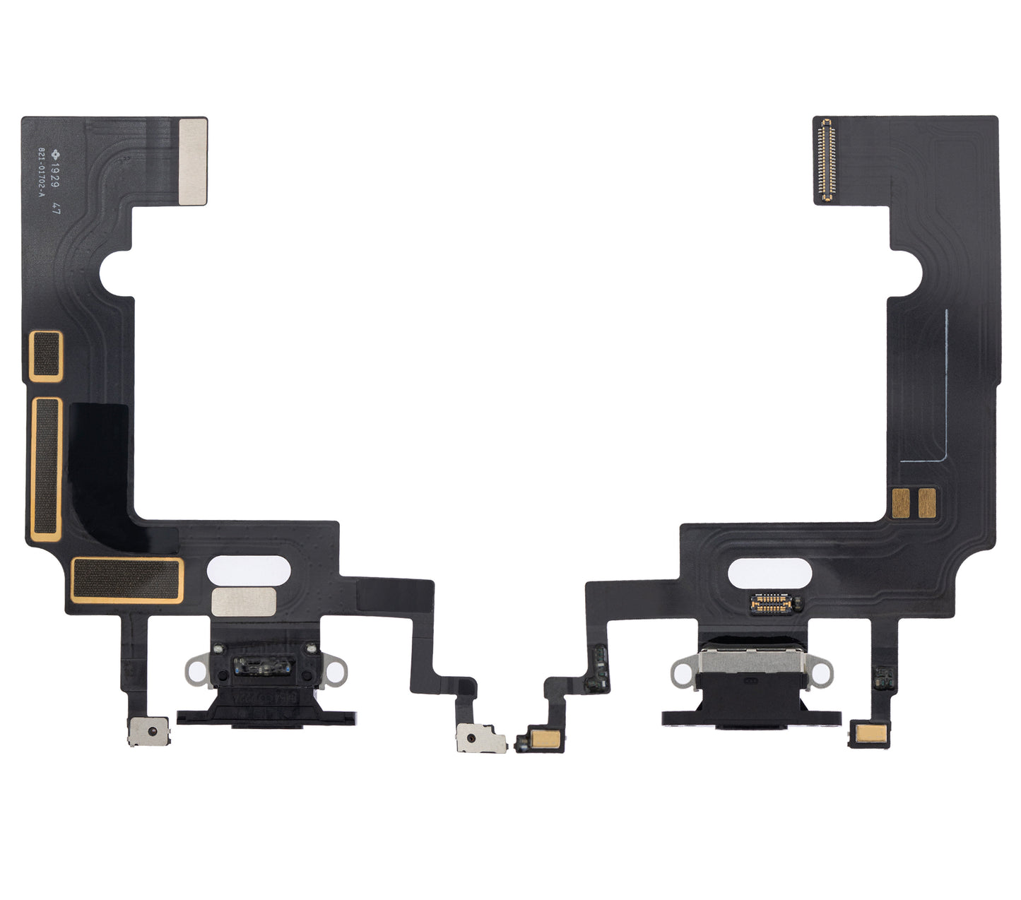 Charging Port Flex Cable For iPhone XR (Aftermarket) (Black)