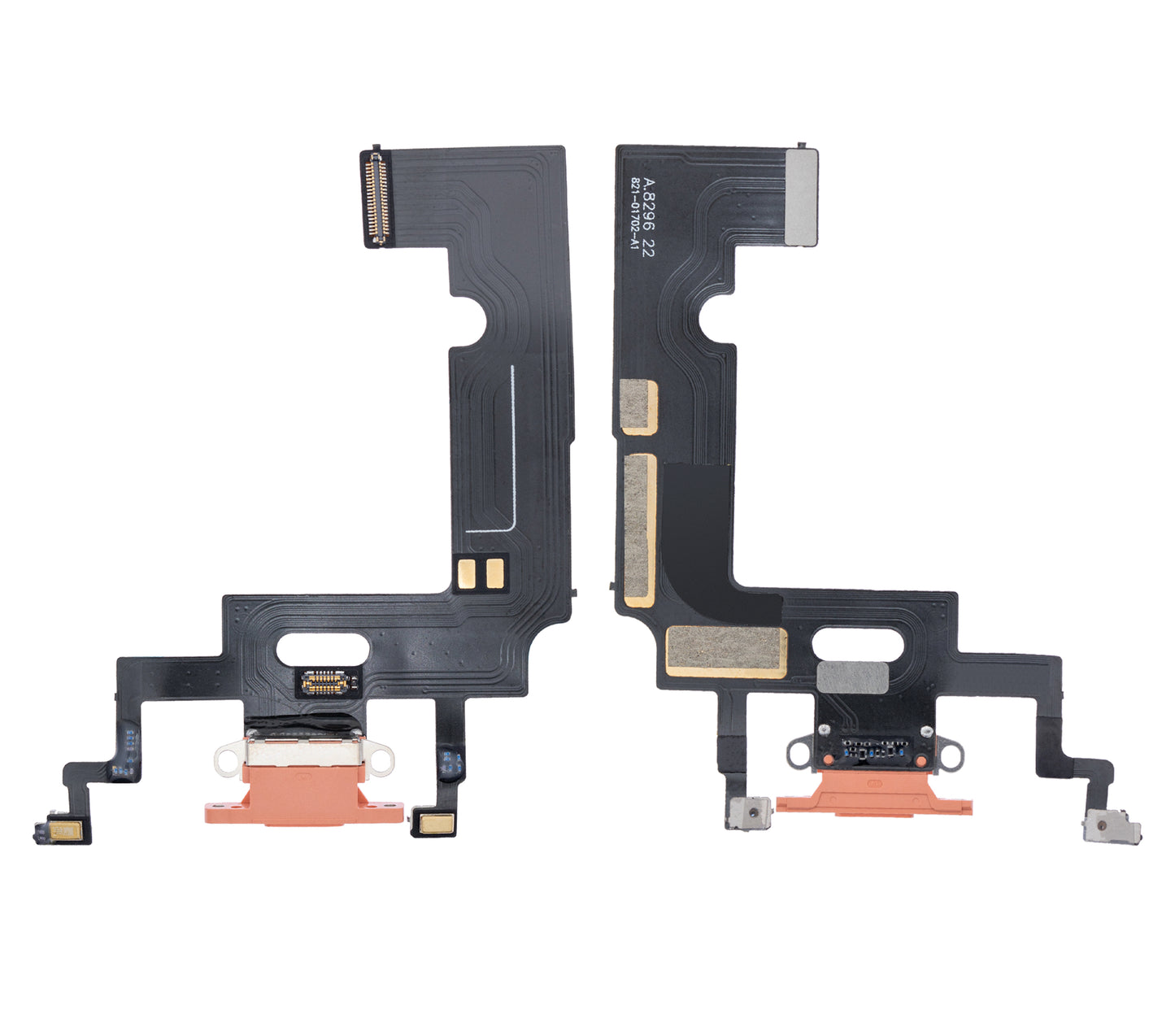 Charging Port Flex Cable For iPhone XR (Aftermarket) (Coral)