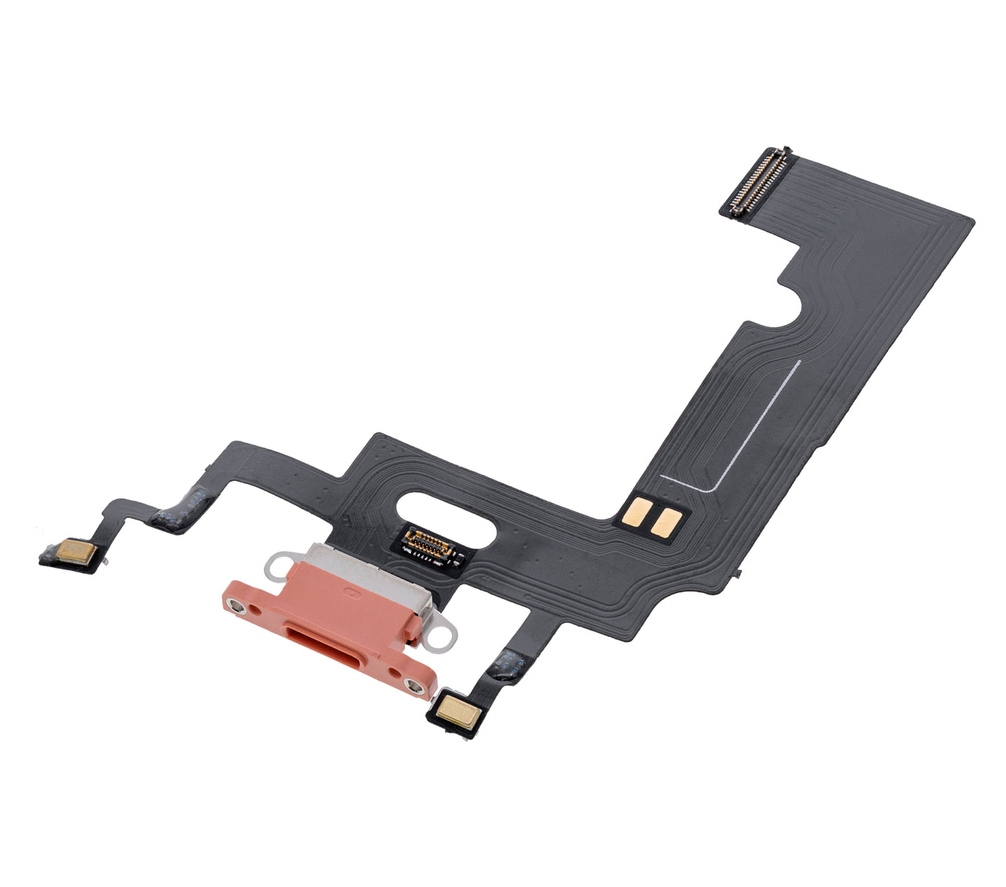 Charging Port Flex Cable For iPhone XR (Aftermarket) (Coral)