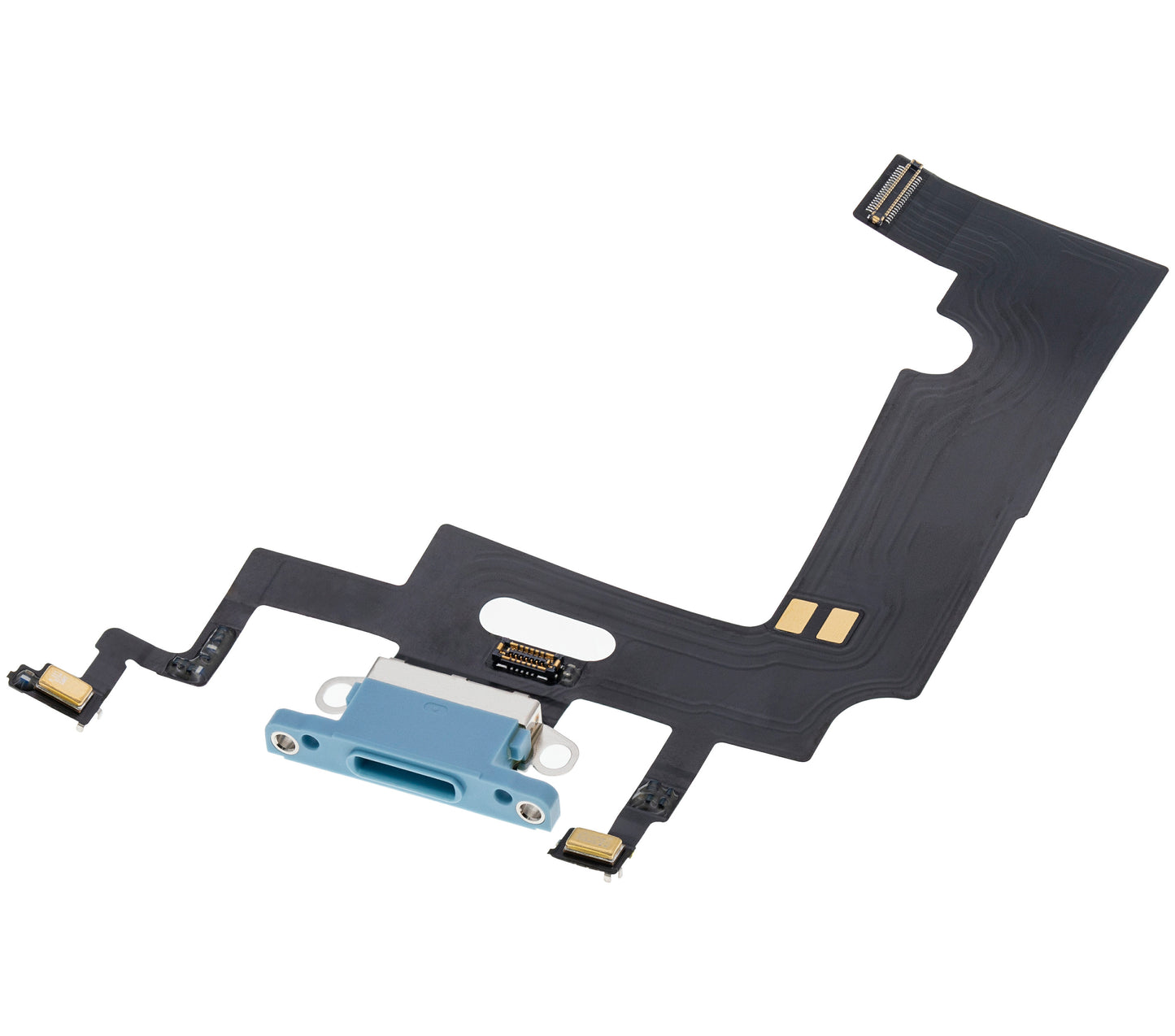 Charging Port Flex Cable For iPhone XR (Aftermarket) (Blue)