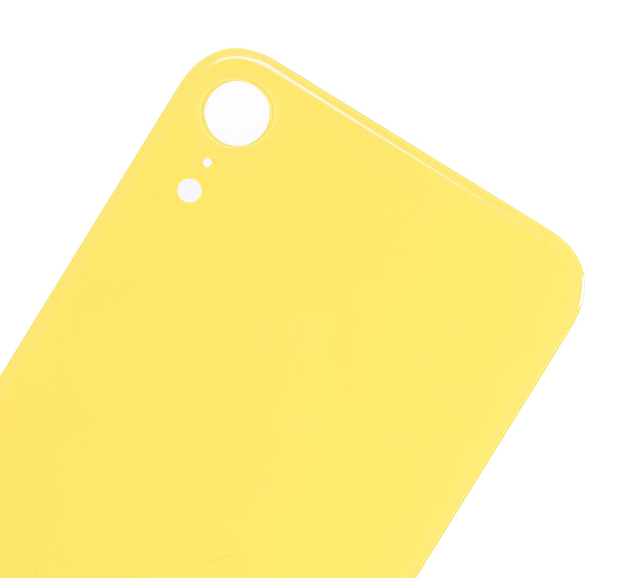 Back Cover Glass For iPhone XR (No Logo) (Yellow)
