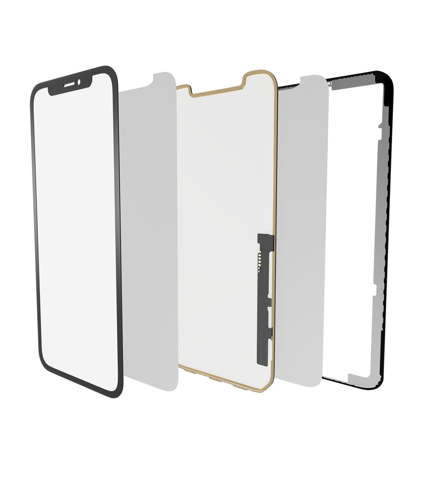 Digitizer 4 in 1 (Digitizer + Front Glass + Frame Pre-Installed) For iPhone XR