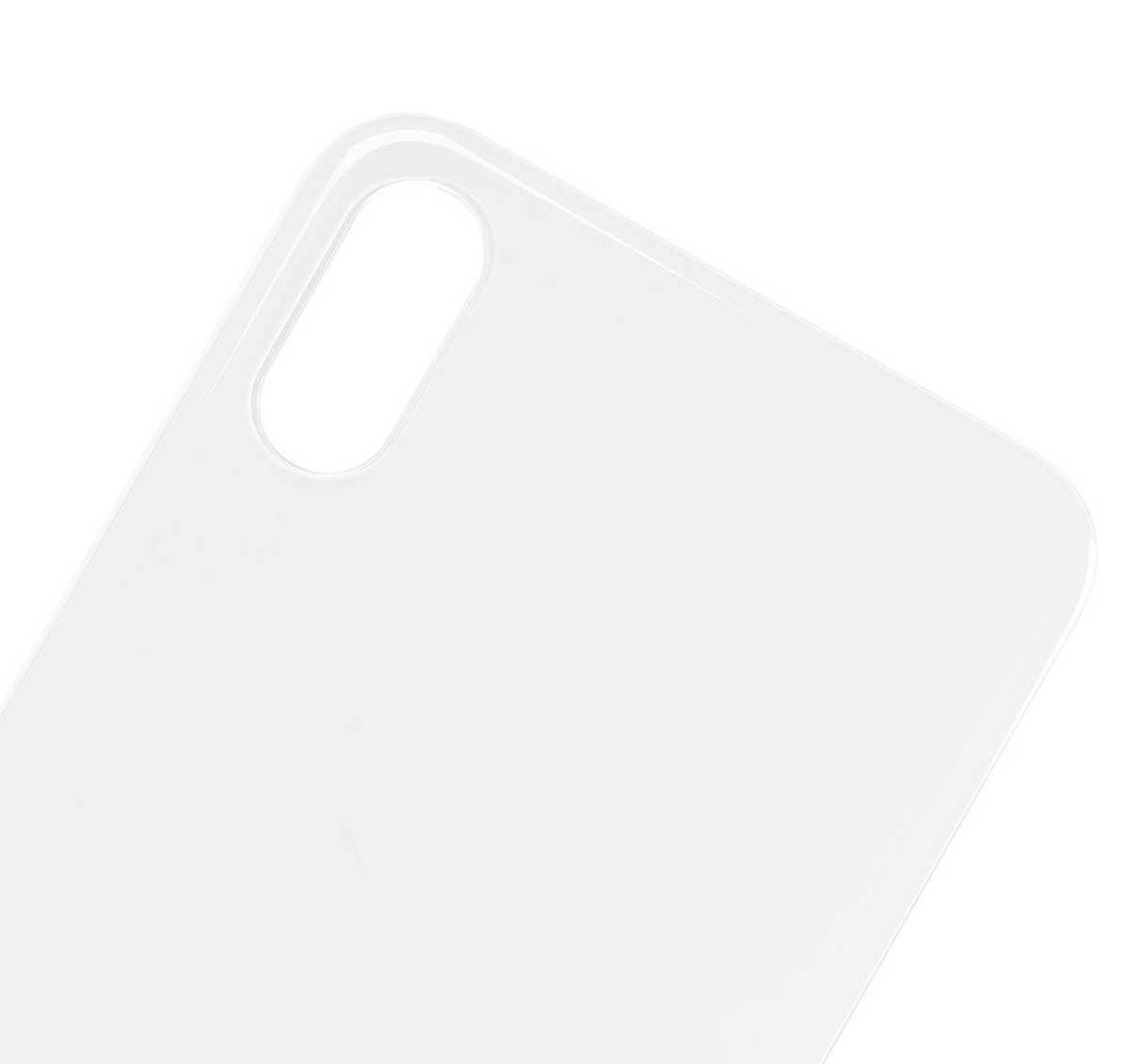 Back Cover Glass For iPhone XS (No Logo) (Silver)