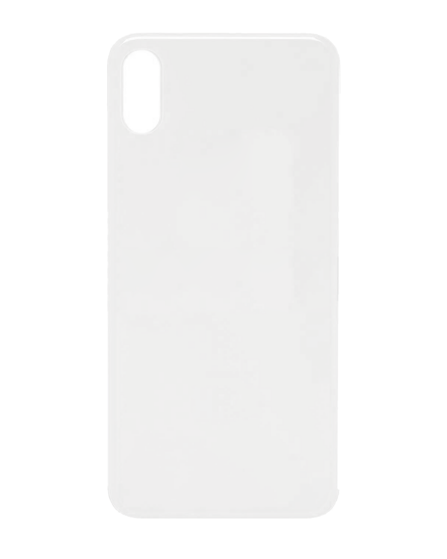 Back Cover Glass For iPhone XS (No Logo) (Silver)