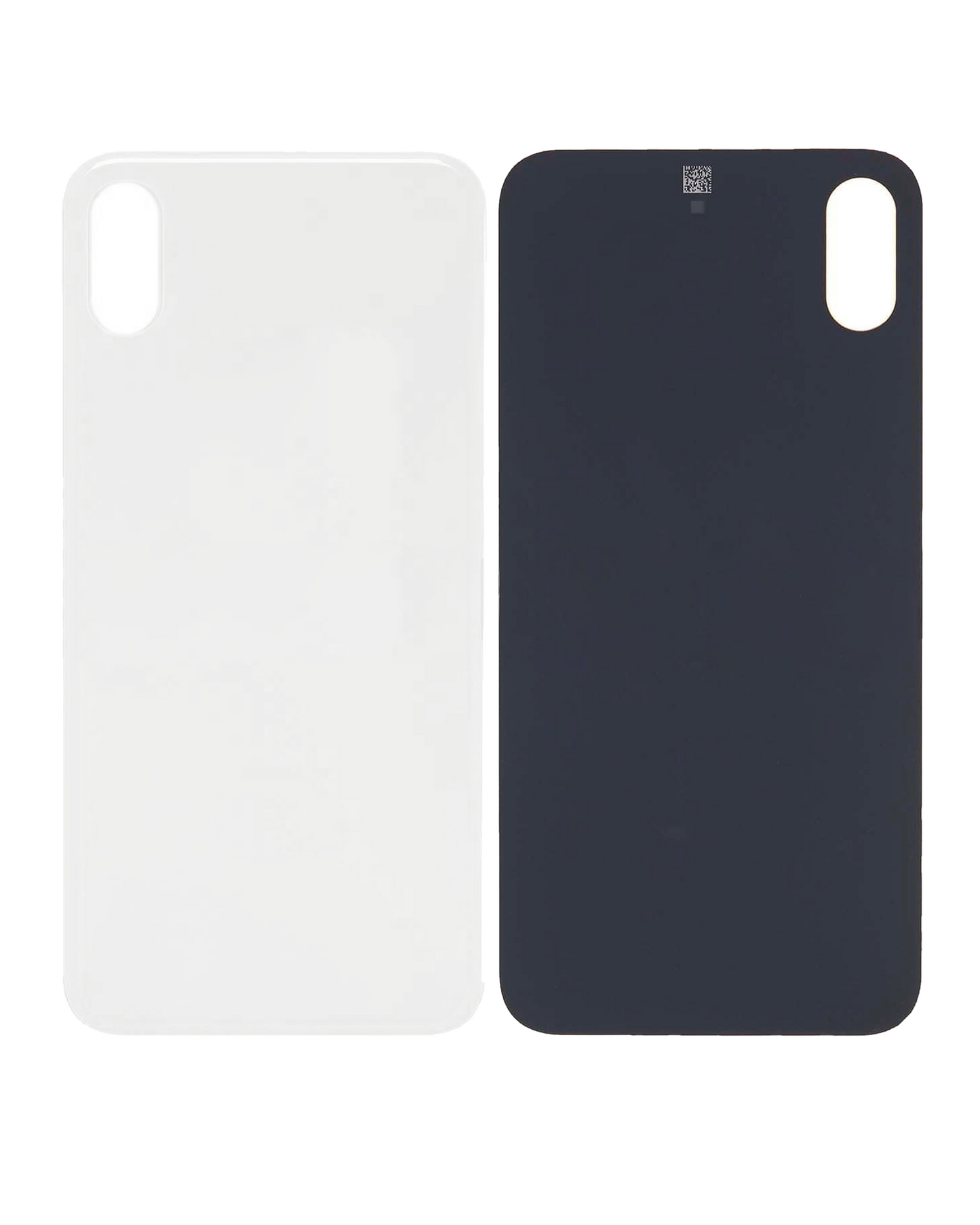 Back Cover Glass For iPhone XS (No Logo) (Silver)