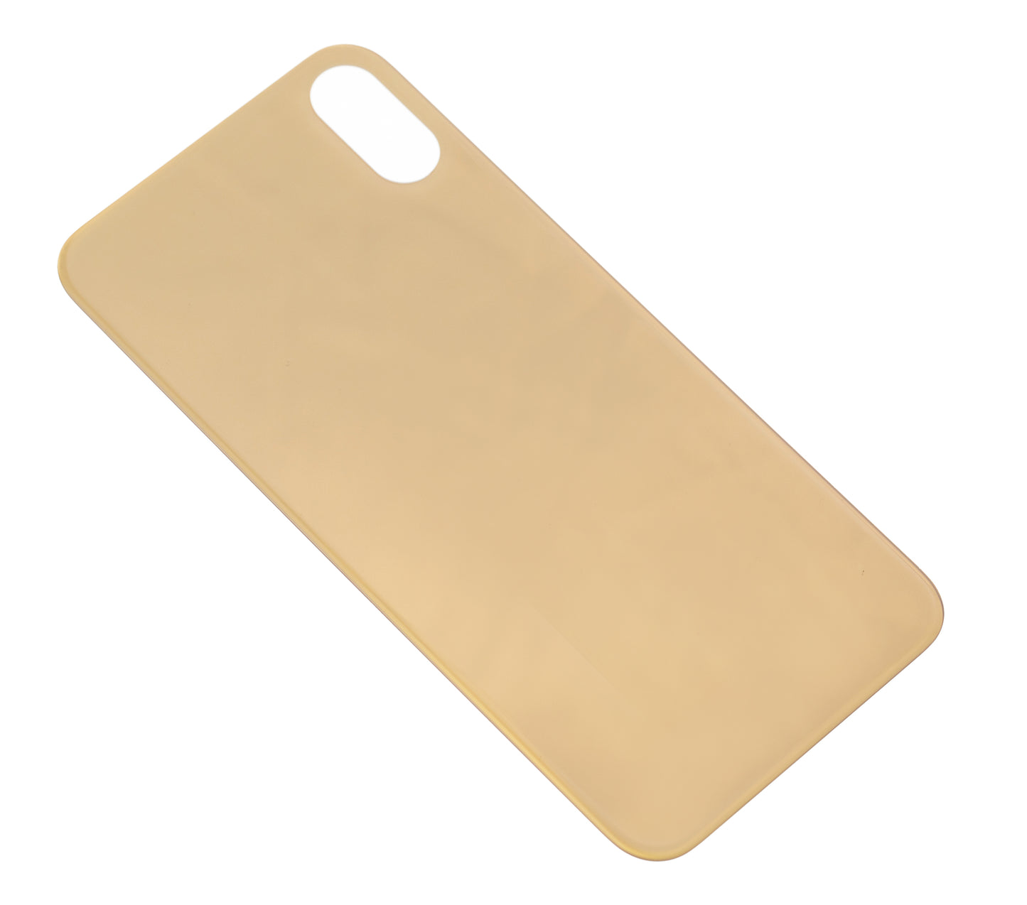 Back Glass With 3M Adhesive For iPhone XS (No Logo / Large Camera Hole) (Gold)