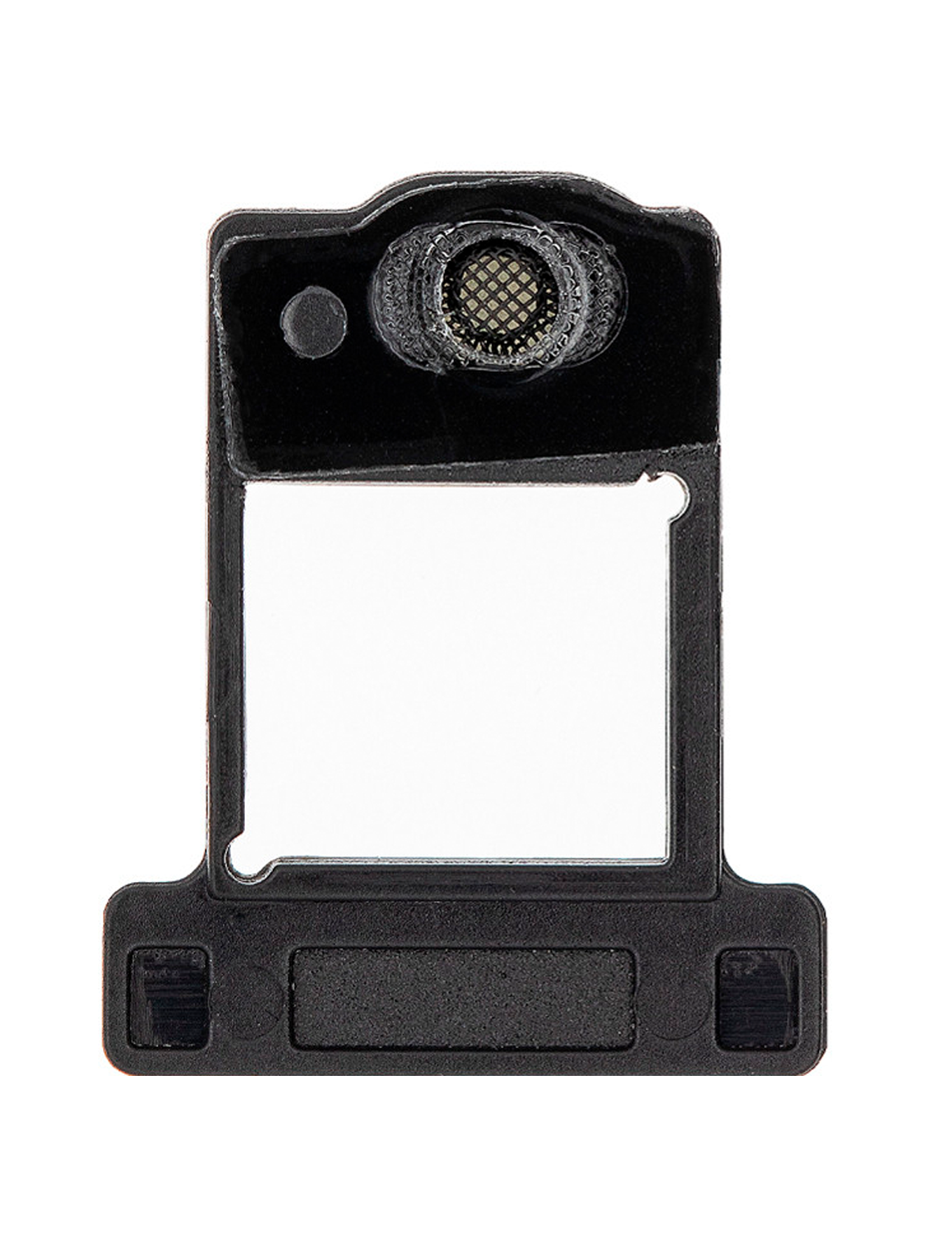 Flash Light / Power Flex Bracket With Microphone Mesh For iPhone XR (Black) (10 Pack)