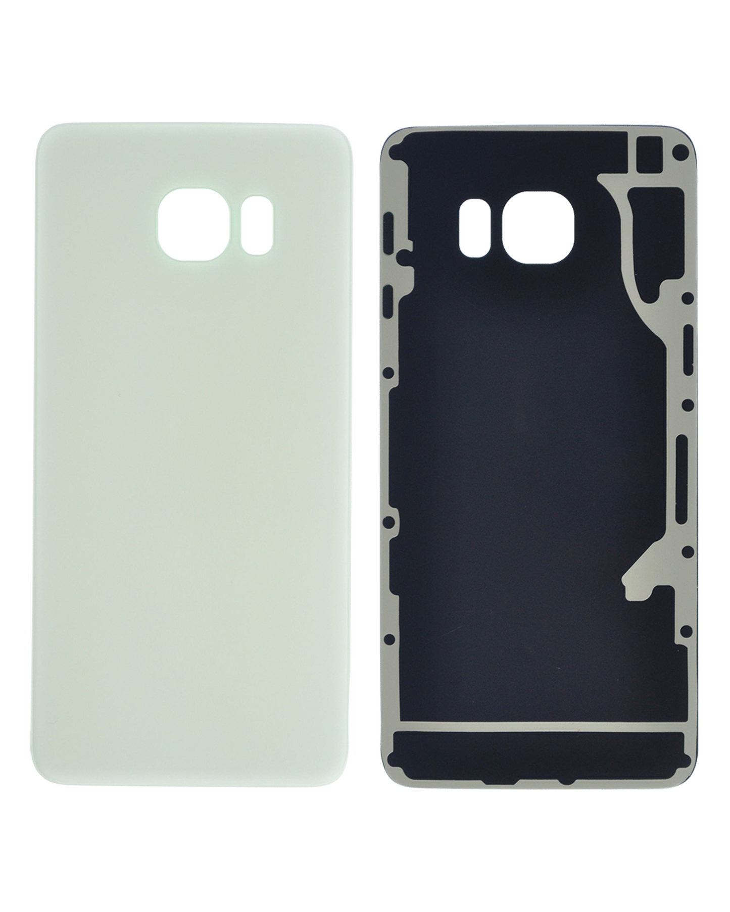 Back Cover Glass For Samsung Galaxy S6 Edge Plus (No Logo) (Aftermarket Plus) (White Pearl)