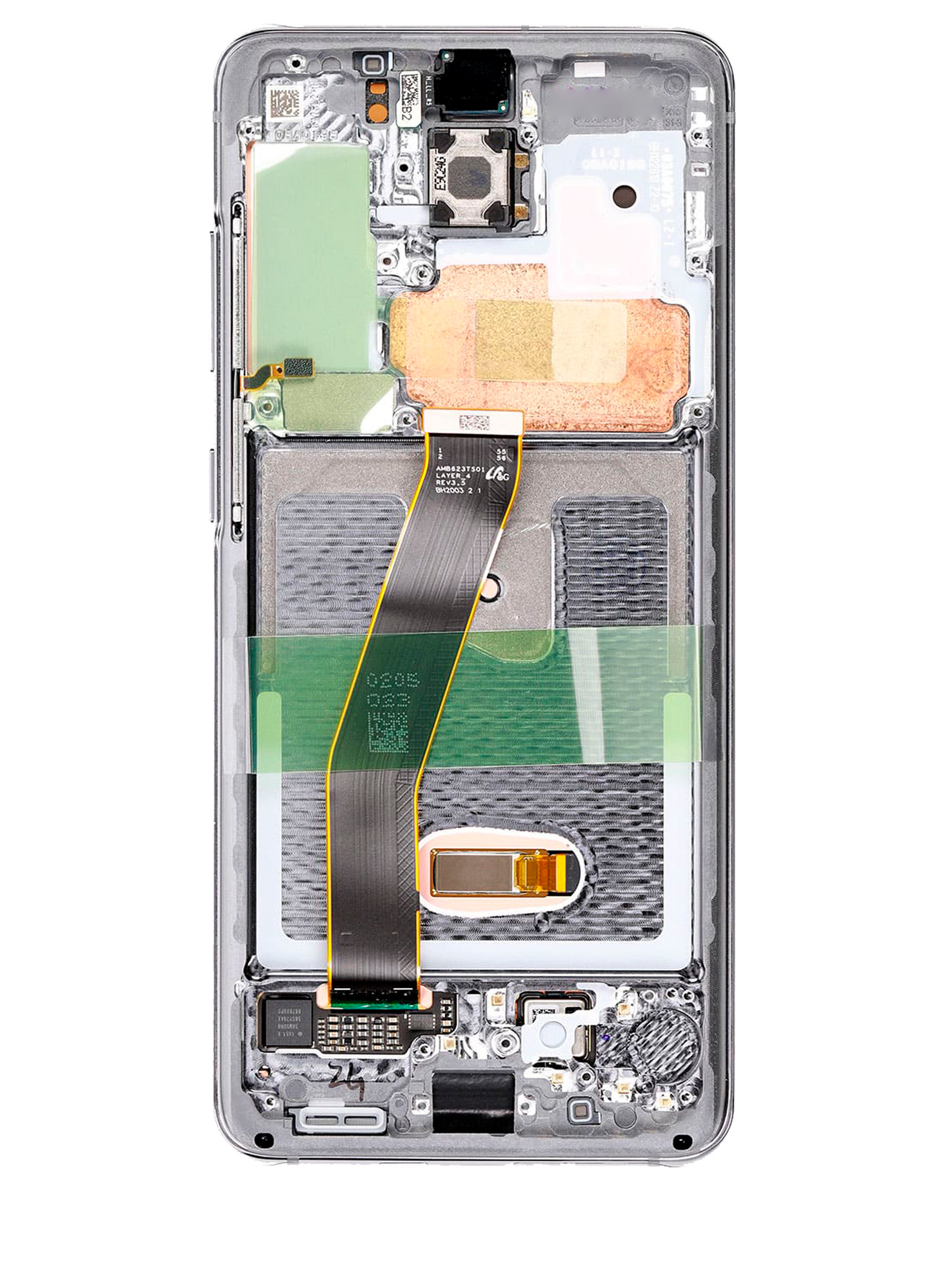 OLED Assembly With Frame For Samsung Galaxy S20 5G (Non-Verizon 5G UW Frame) (Refurbished) (Cosmic Black)