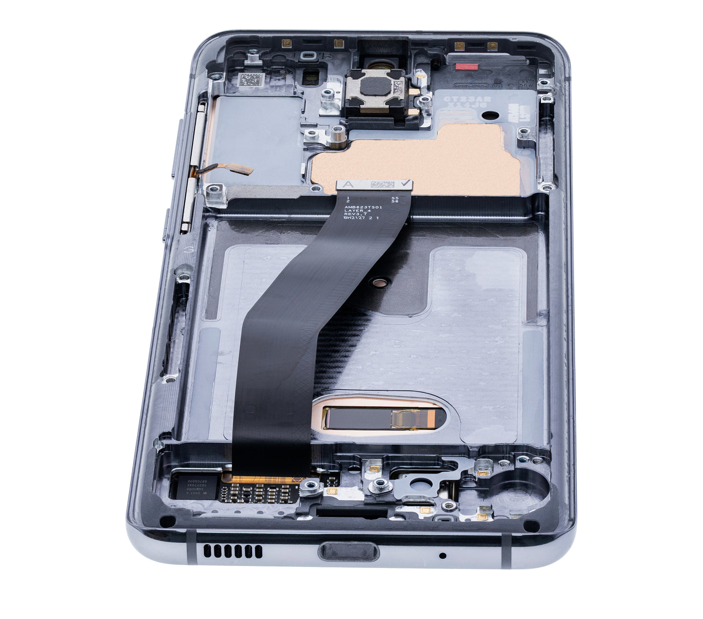 OLED Assembly With Frame For Samsung Galaxy S20 5G (Verizon 5G UW Frame Only) (Refurbished) (Cosmic Gray)
