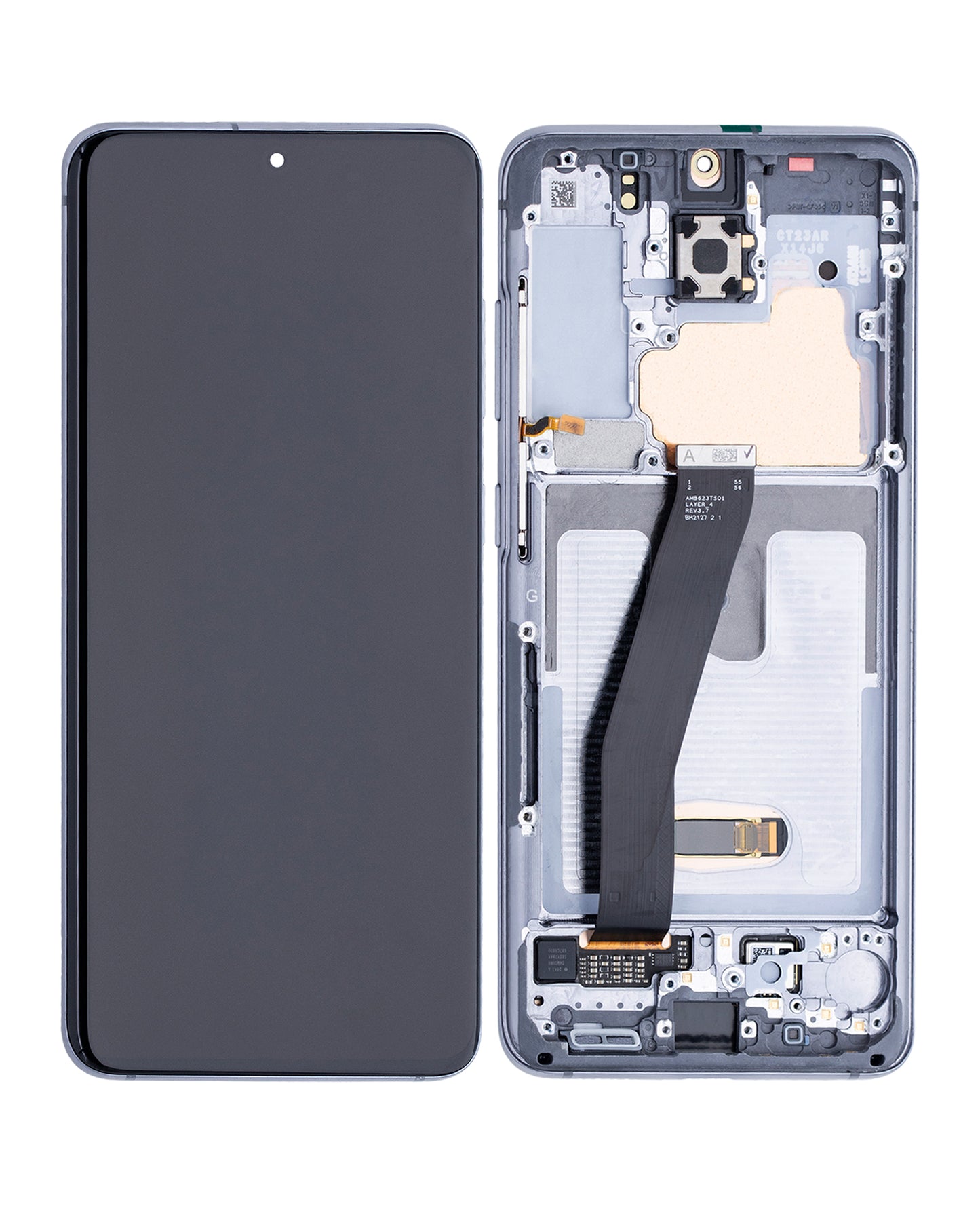 OLED Assembly With Frame For Samsung Galaxy S20 5G (Verizon 5G UW Frame Only) (Refurbished) (Cosmic Gray)