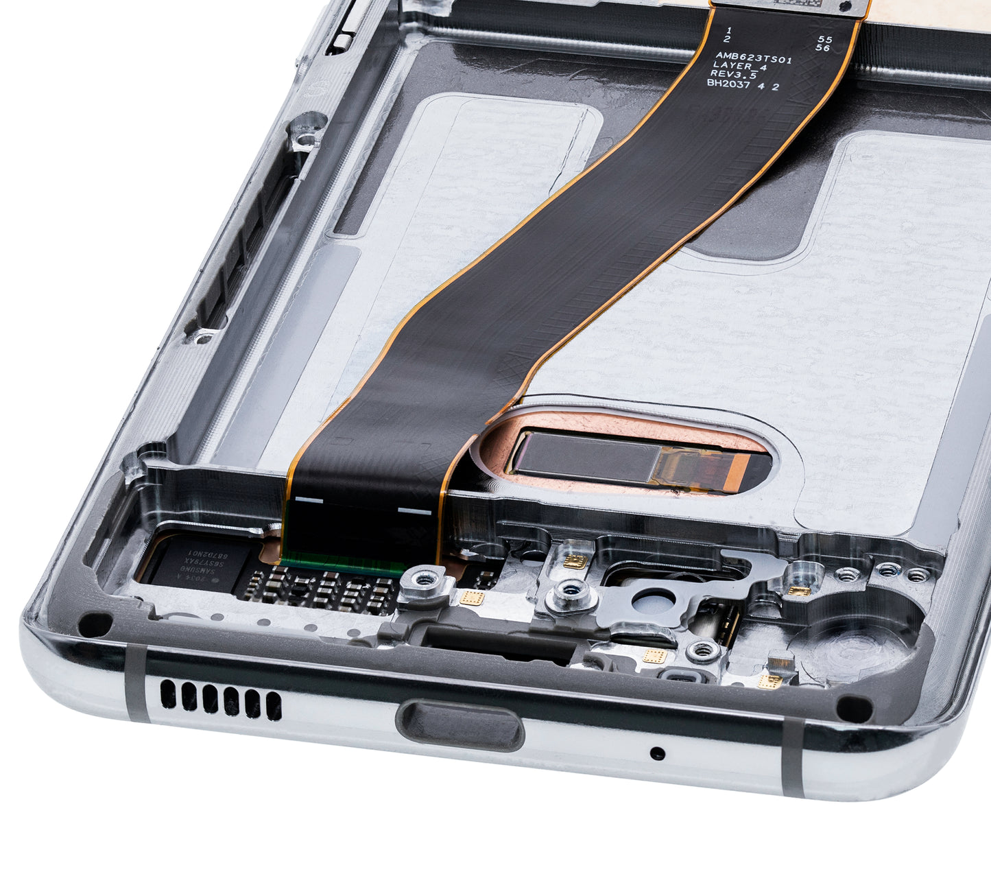 OLED Assembly With Frame For Samsung Galaxy S20 5G (Verizon 5G UW Frame Only) (Refurbished) (Cloud White)