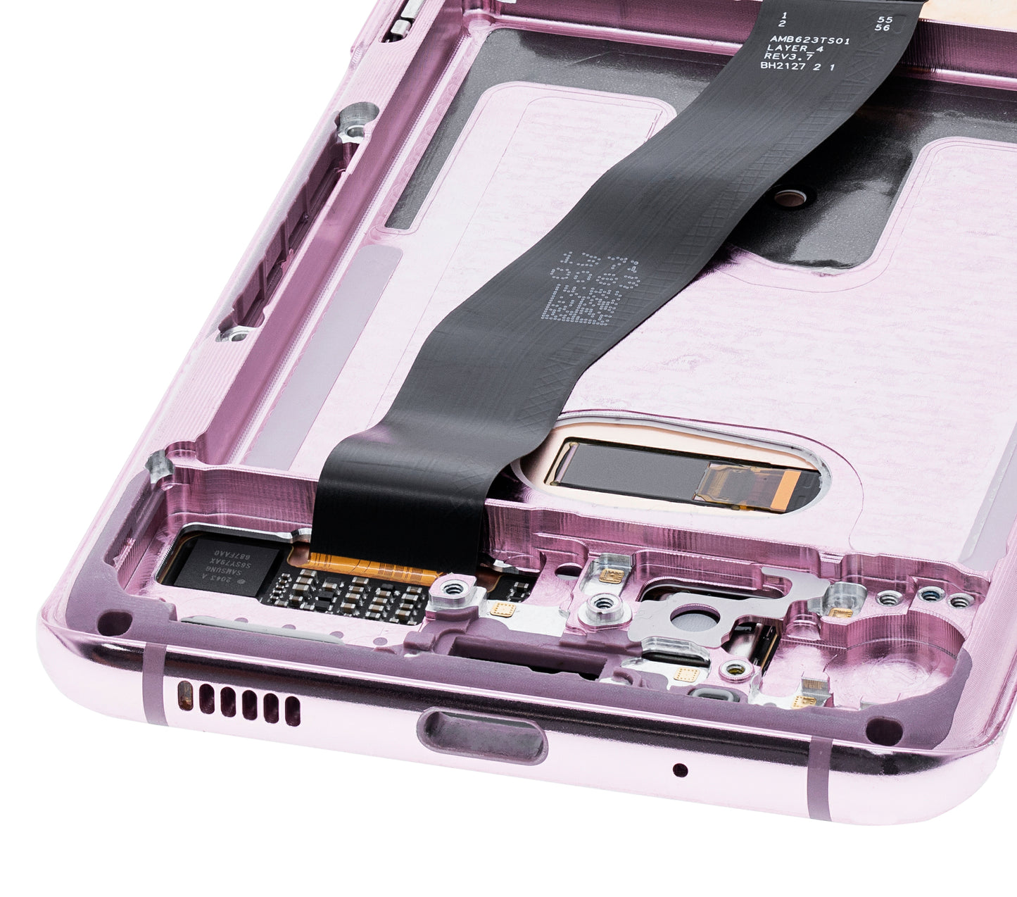 OLED Assembly With Frame For Samsung Galaxy S20 5G (Verizon 5G UW Frame Only) (Refurbished) (Cloud Pink)